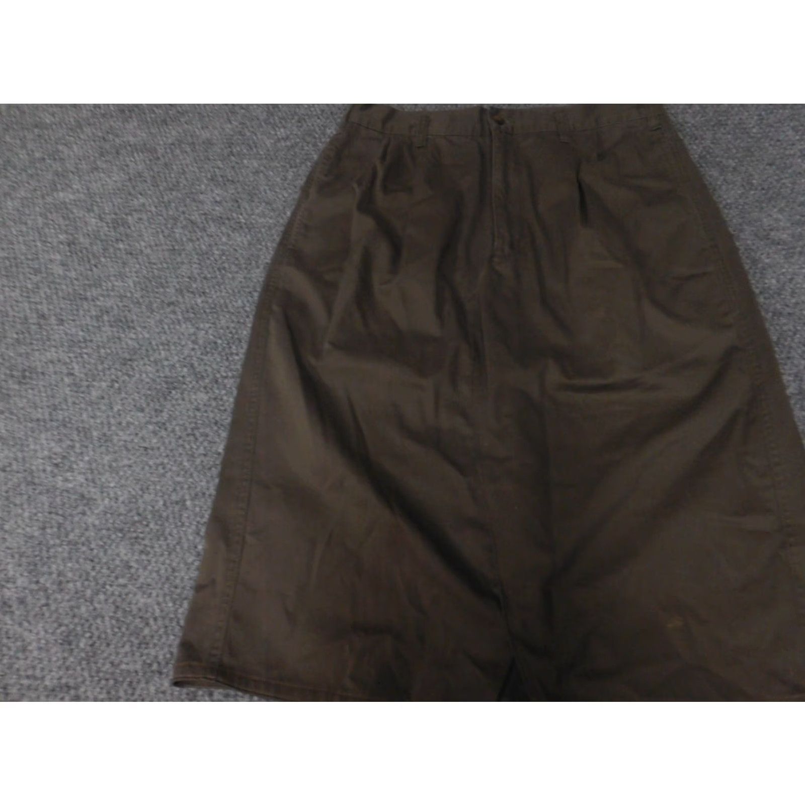 Cherokee Cherokee Skirt Womens Midi A-Line 34 Brown Polyester Rayon Lined Zipper Casual Vintage No 34 Brown Floral Accents Ruffle Modern Size 24" / US 00 / IT 34 - 3 Thumbnail