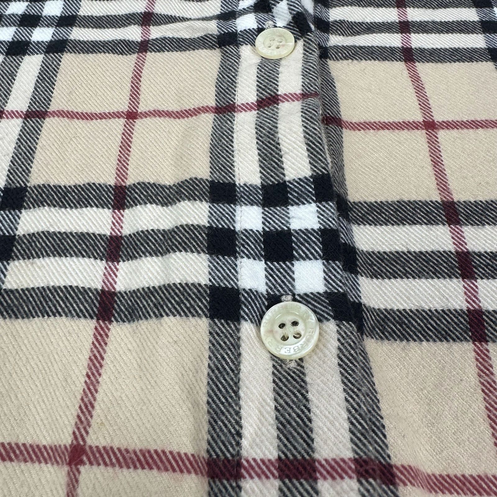 Burberry × Japanese Brand Burberry Beige Nova Check Cotton Long Sleeve Shirt Size M / US 6-8 / IT 42-44 - 8 Thumbnail