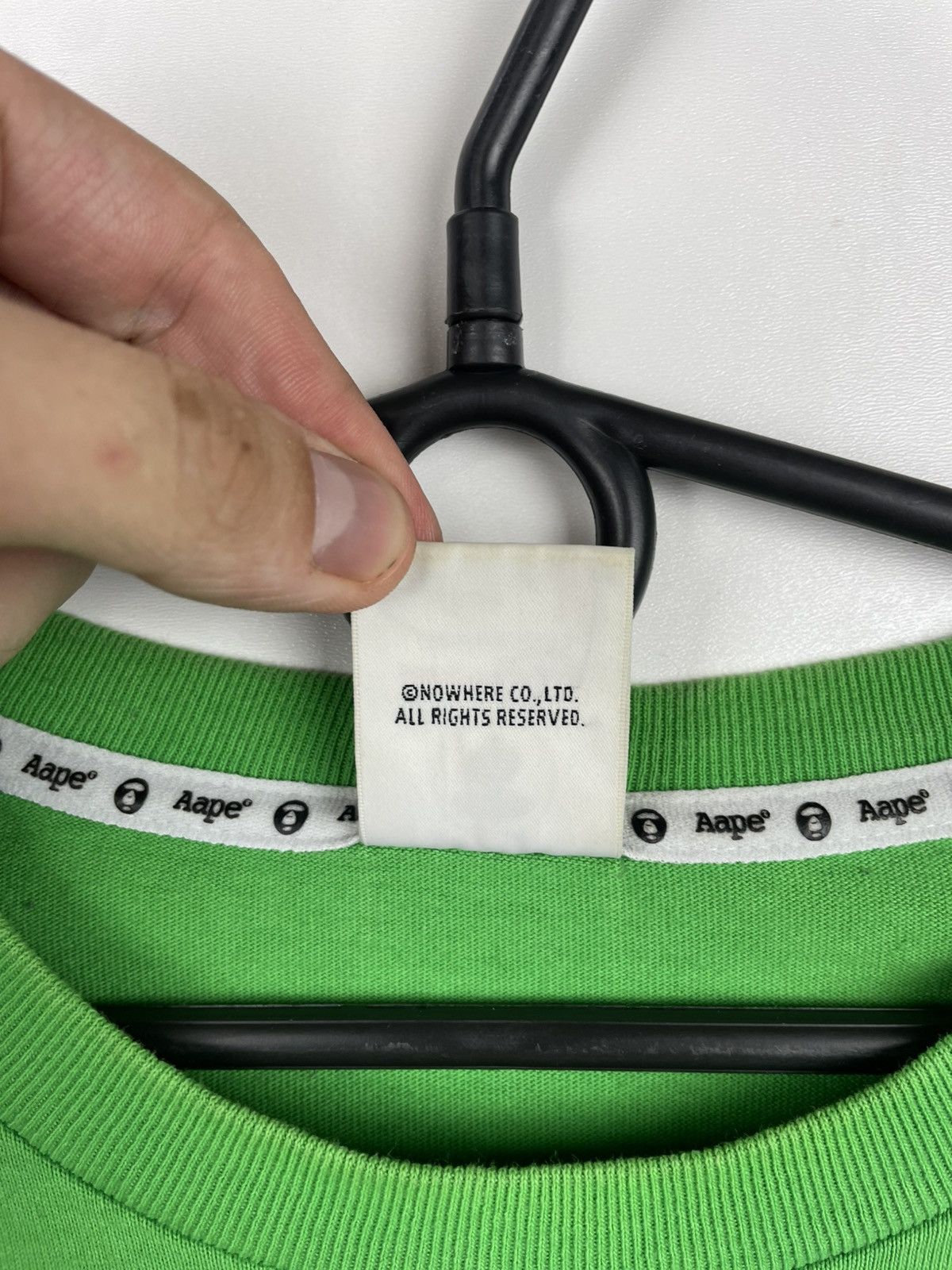 Aape × Bape Aape by A Bathing Ape BAPE UNVS Big Logo Green Size S Size US S / EU 44-46 / 1 - 6 Thumbnail