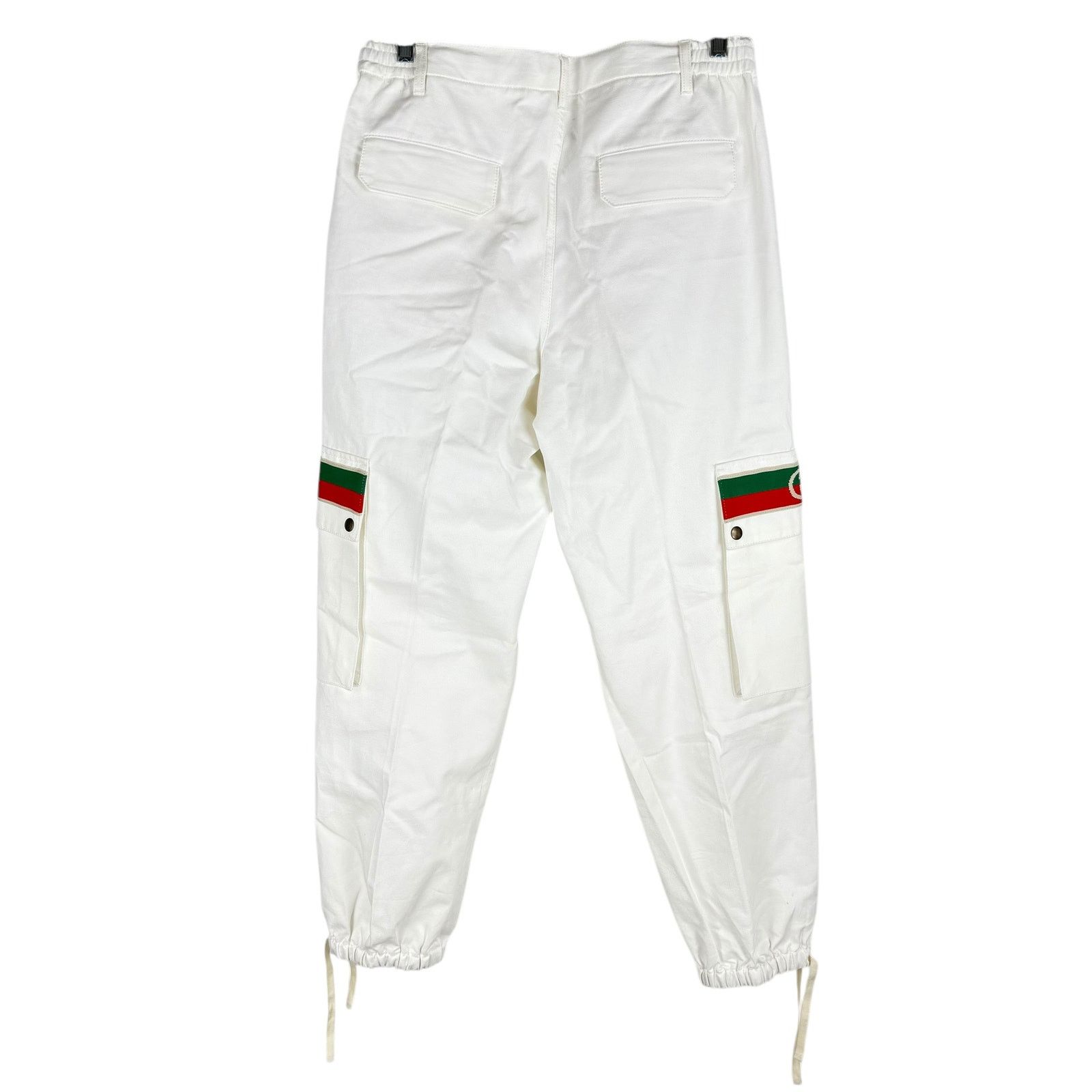 Gucci New Gucci Off White Canvas Pressed Cotton Cargo Pants 50 Size US 36 / EU 52 - 3 Thumbnail