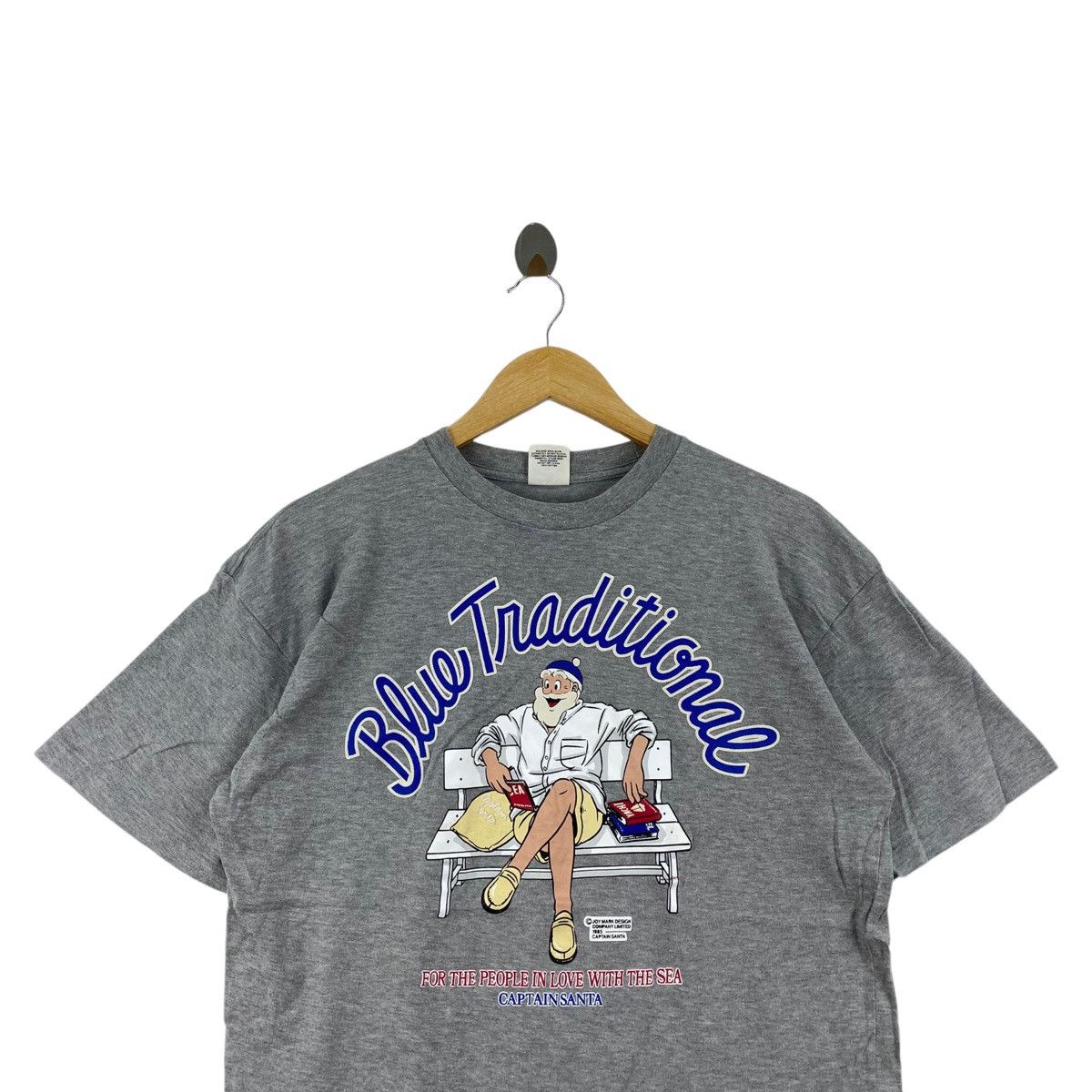 Vintage Vintage CAPTAIN SANTA CLUB 1985 Blue Tradition Print Grey Size US L / EU 52-54 / 3 - 2 Thumbnail