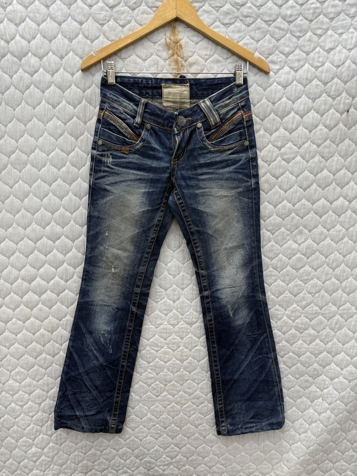 14th Addiction 🔥🔥🔥ARCHIVE VINTAGE LOLITA FLARE JEANS Size 26" / US 2 / IT 38 - 1 Thumbnail