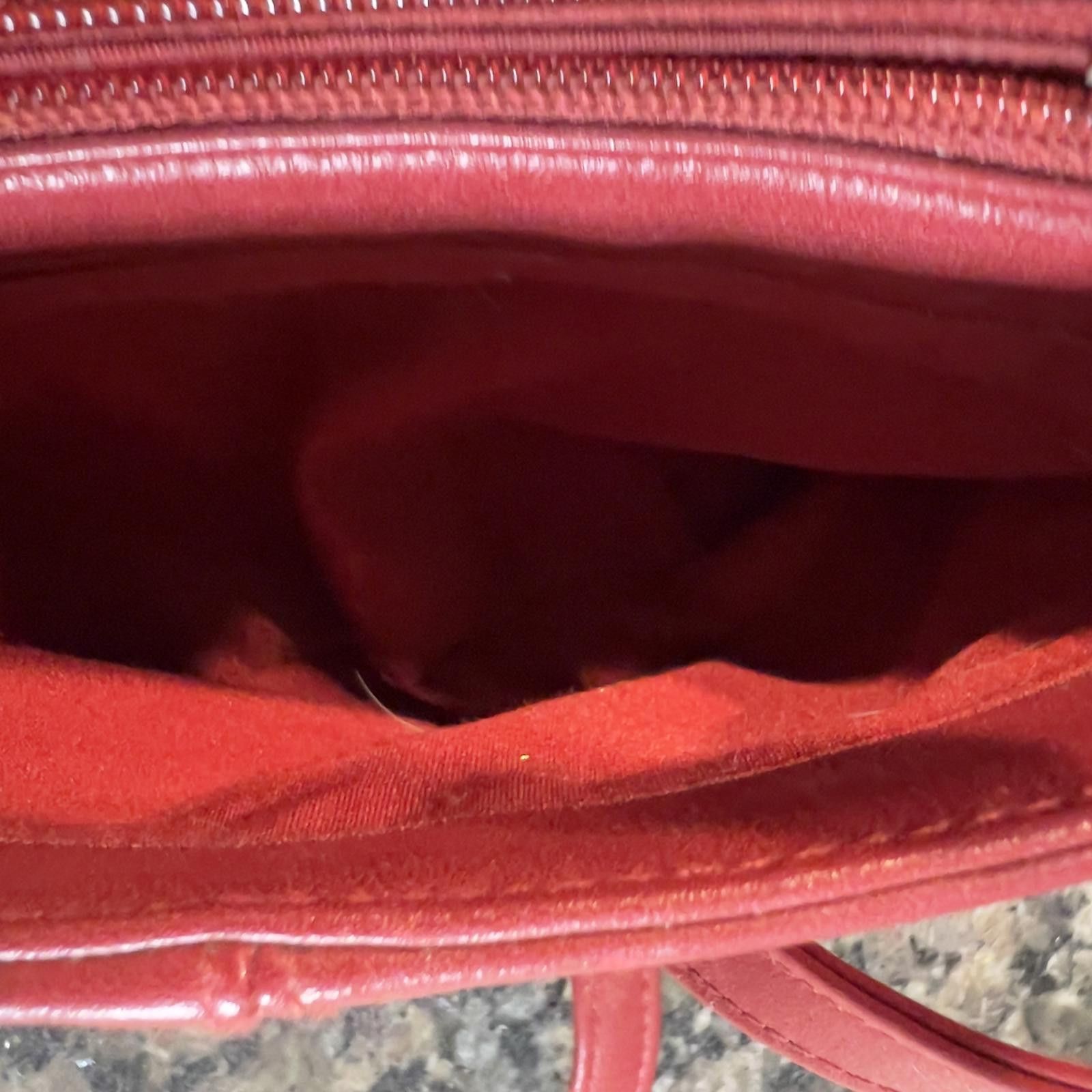 Unknown London Elegant Red Leather Women's Shoulder Bag Size ONE SIZE - 3 Thumbnail