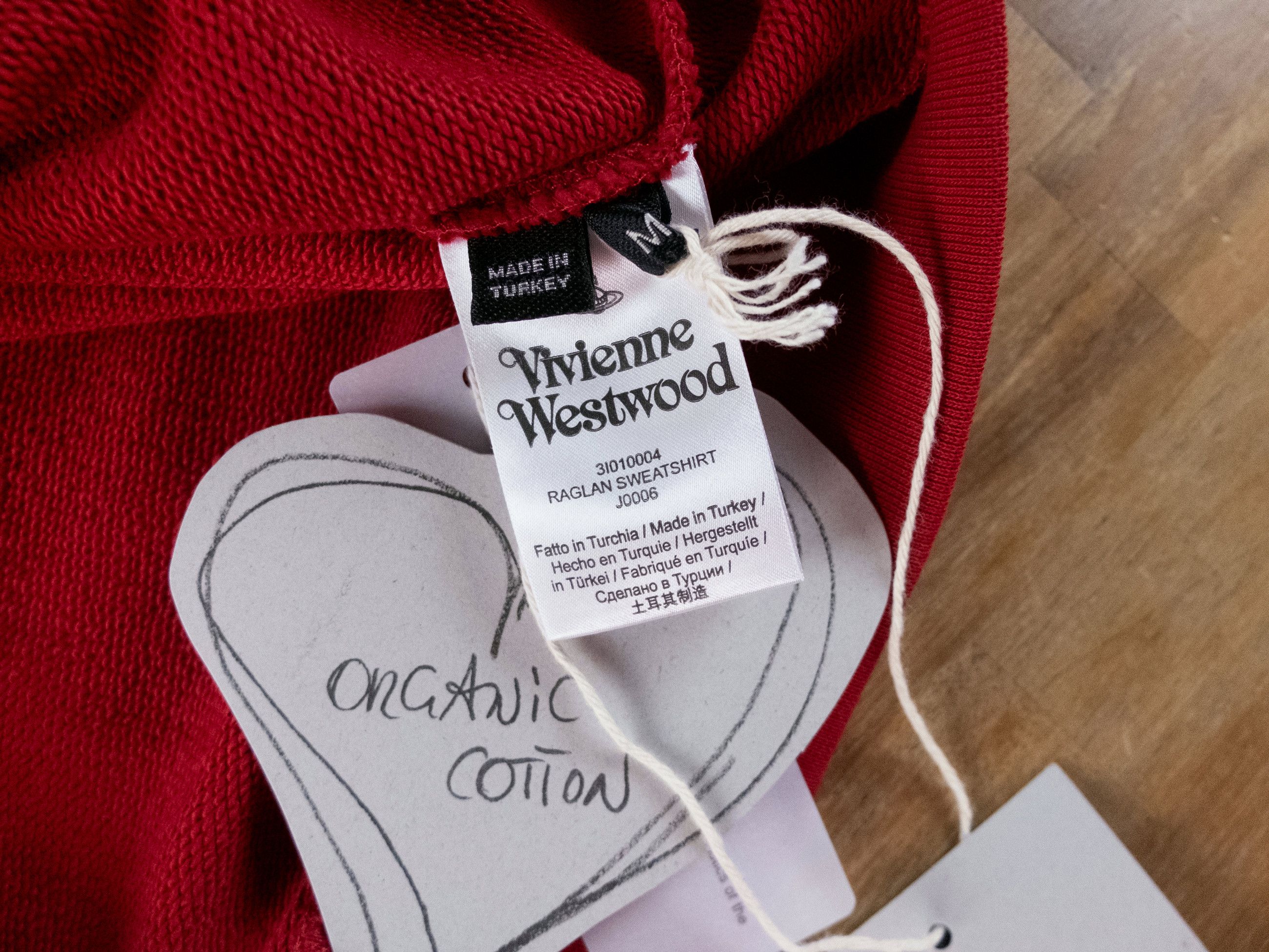 Vivienne Westwood VIVIENNE WESTWOOD solid red orb logo raglan sweatshirt M Size US M / EU 48-50 / 2 - 7 Thumbnail