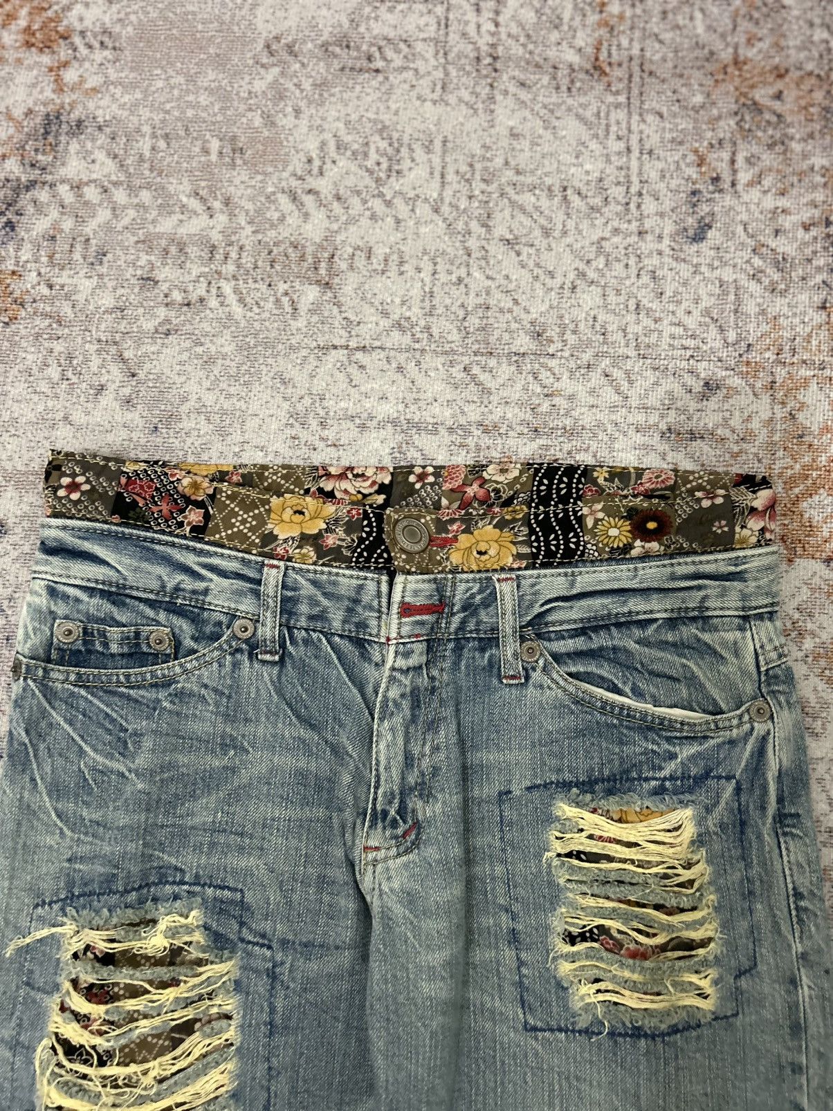 Hysteric Glamour Japanese Brand Doublle layer Rippert Jeans Size US 32 / EU 48 - 8 Thumbnail