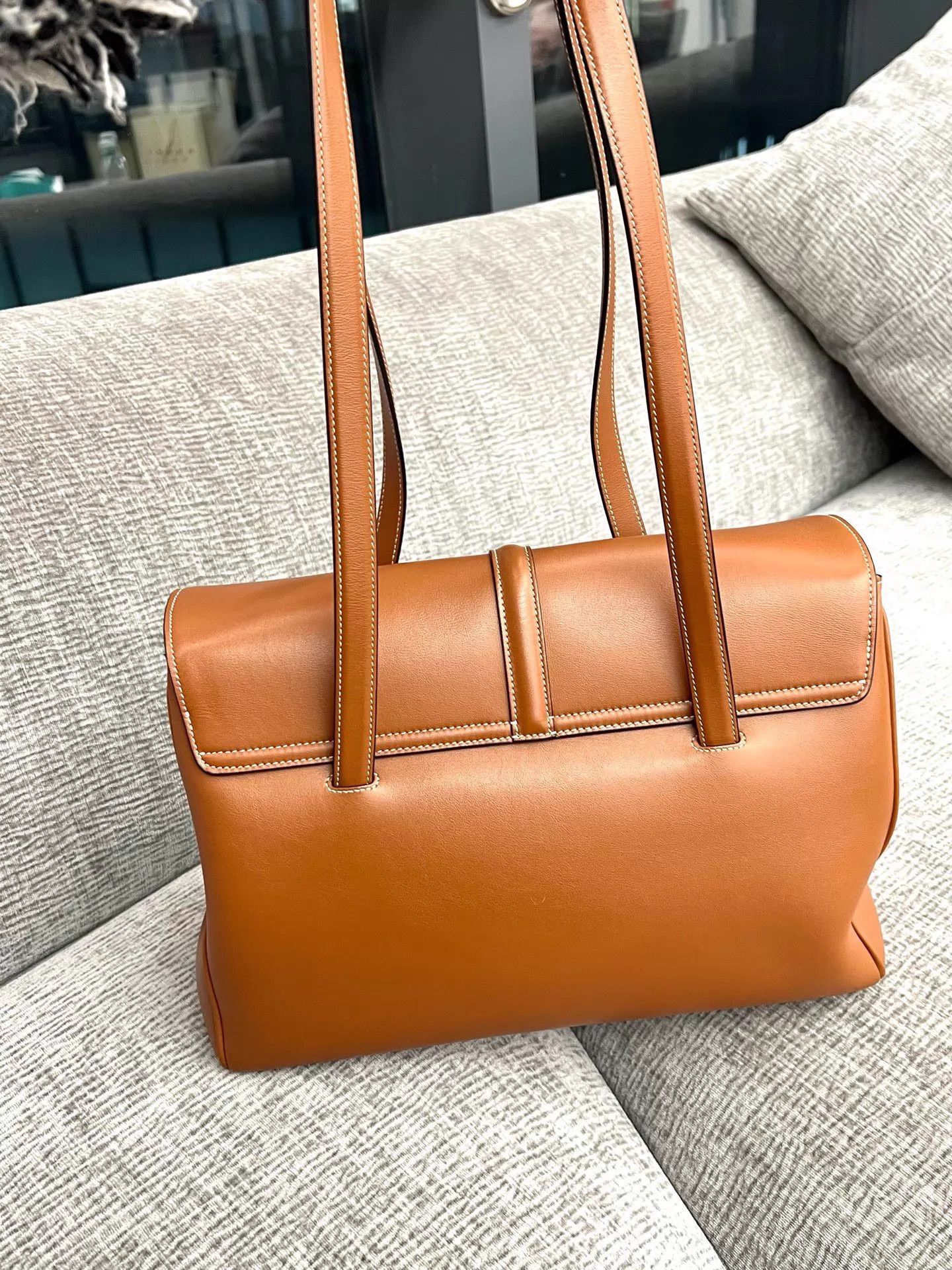 Celine Celine Soft Tote 32cm Leather Caramel 21 Size ONE SIZE - 2 Thumbnail