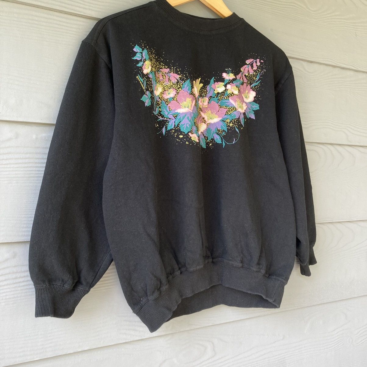 Vintage 90s XCII Wildside L.A CA Black Sweatshirt Size M / US 6-8 / IT 42-44 - 2 Thumbnail