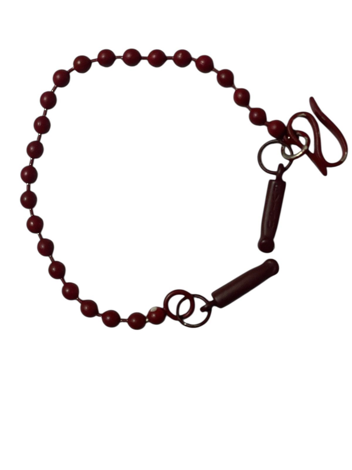 Evisu Evisu Red Beaded Accessory Necklace Or Decorative Bag Chain Size ONE SIZE - 2 Thumbnail