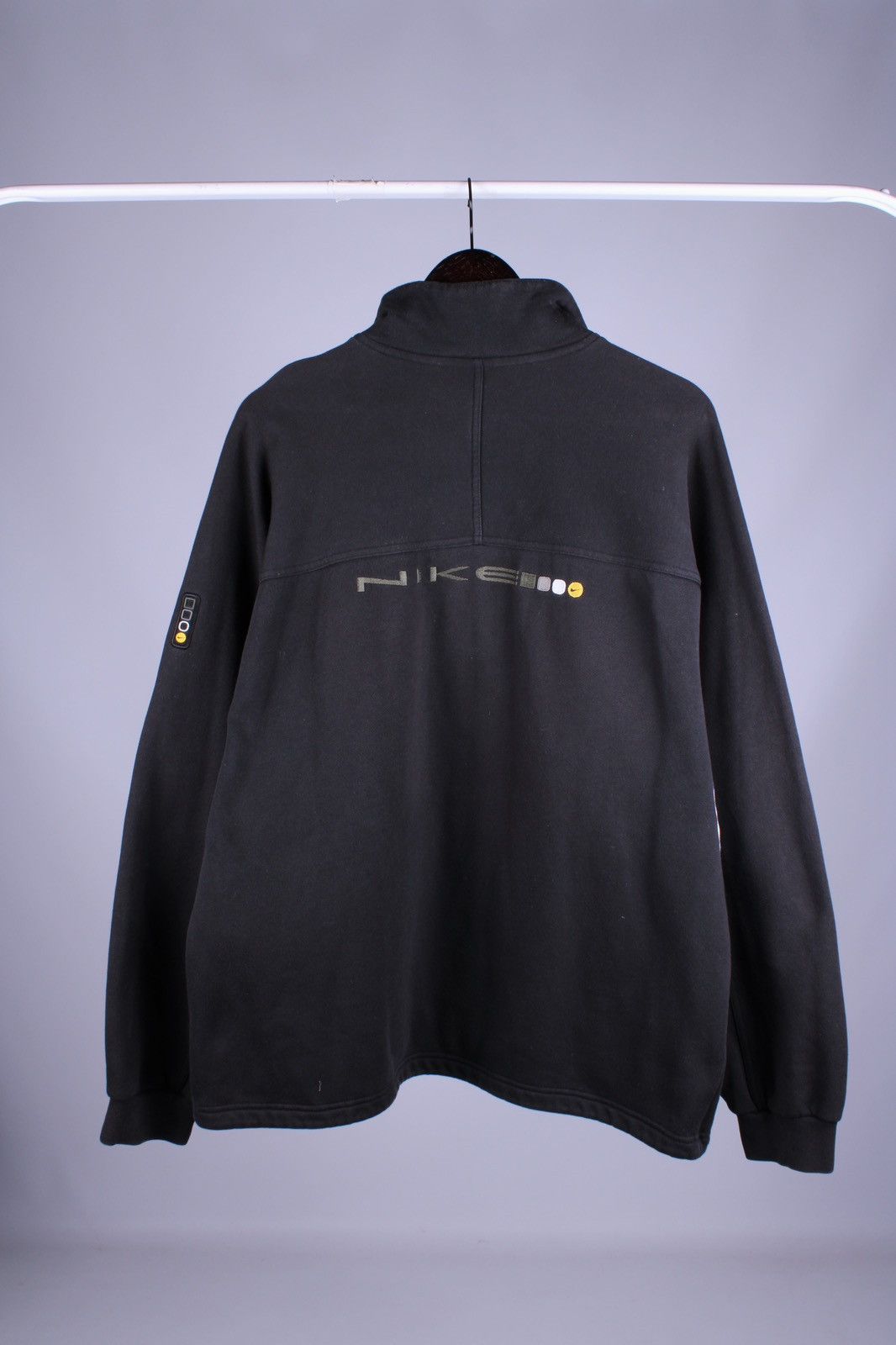 Nike × Vintage NIKE Vintage Cotton Full Zip Pockets Sweater Jacket Size US L / EU 52-54 / 3 - 5 Thumbnail