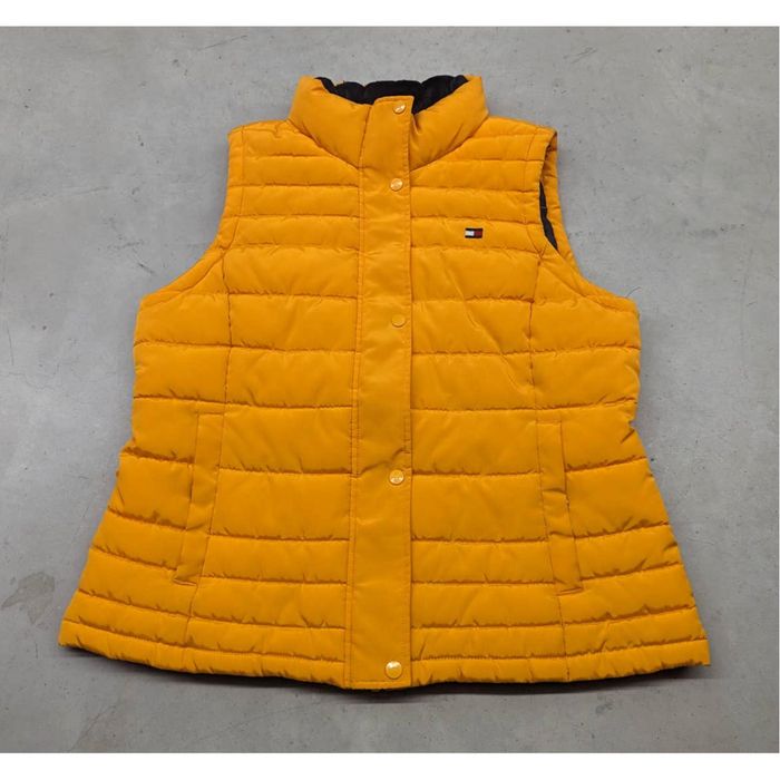 Tommy Hilfiger Tommy Hilfiger Yellow puffer vest Grailed