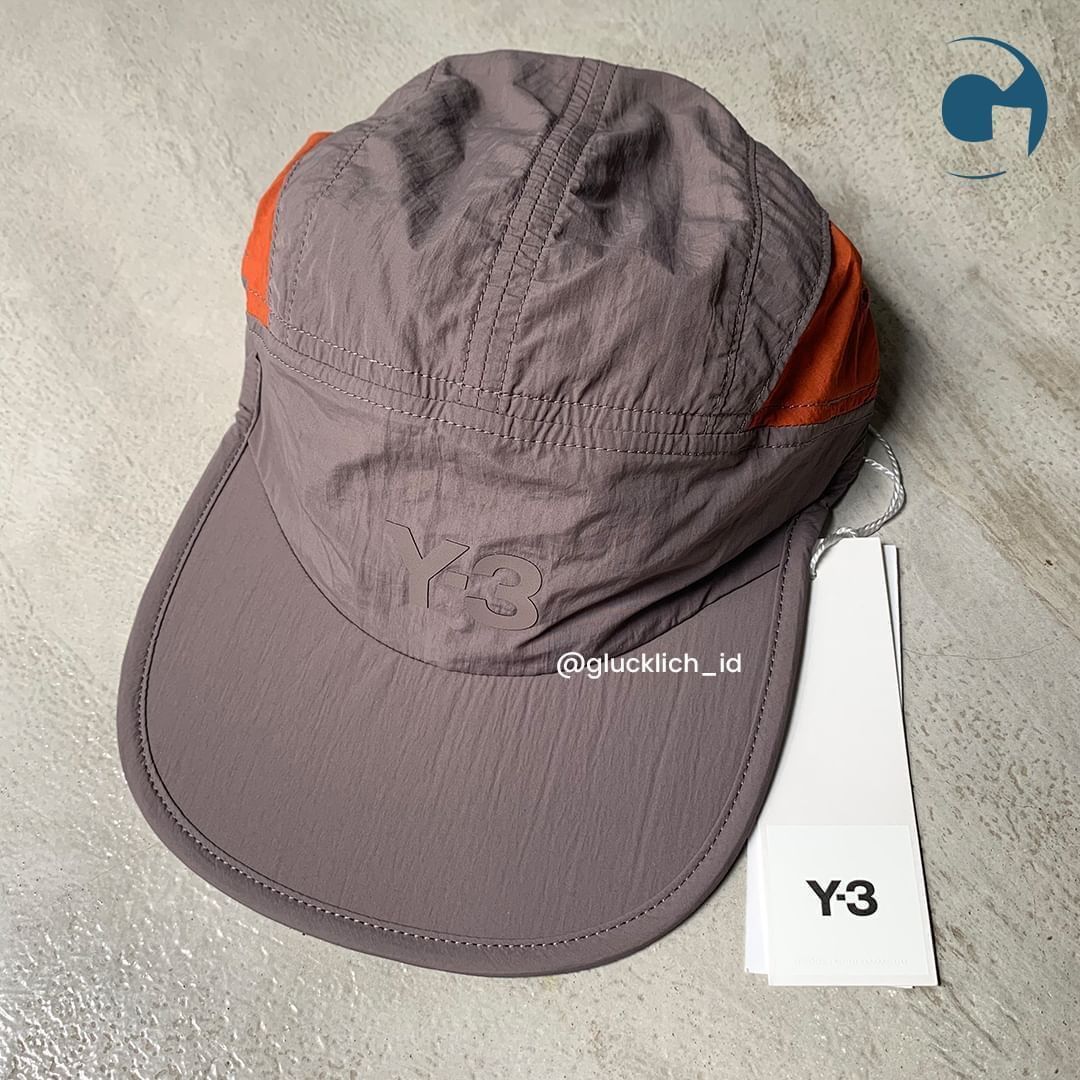 Y-3 Y3, Taupe & Orange Running Cap Size ONE SIZE - 4 Thumbnail