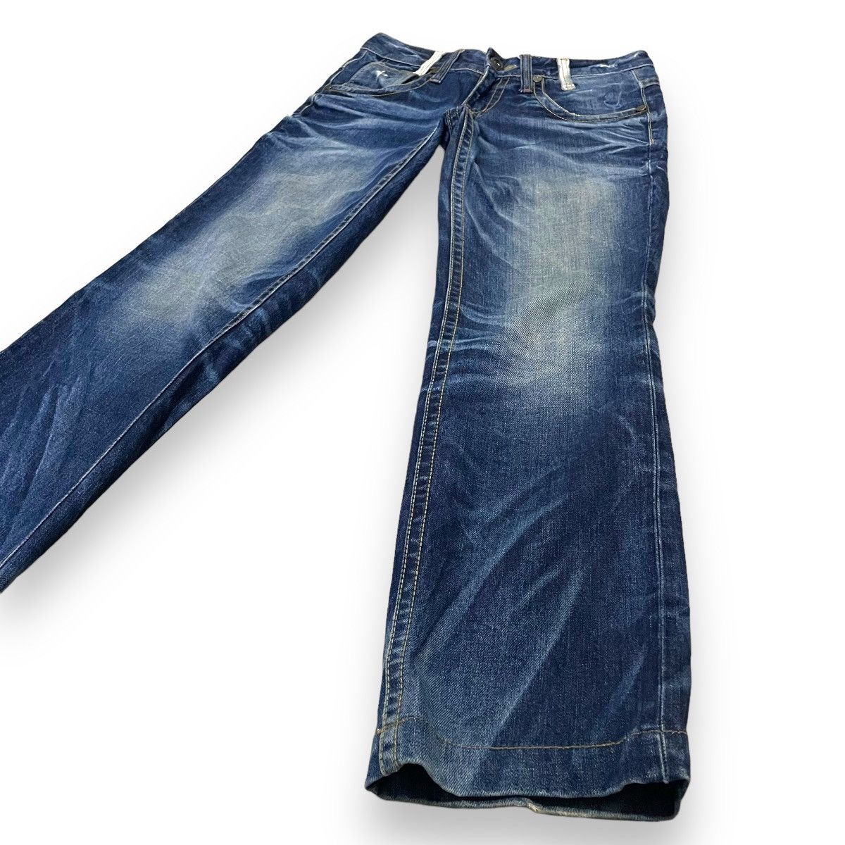 Hysteric Glamour 🇯🇵 CONCERT CLUB BY LOLITA BUCKLE WASHED DENIM PANTS Size 30" / US 8 / IT 44 - 4 Thumbnail