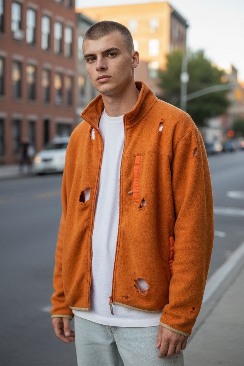 Stussy Stussy big hole distress style sweater Size US L / EU 52-54 / 3 - 1 Thumbnail