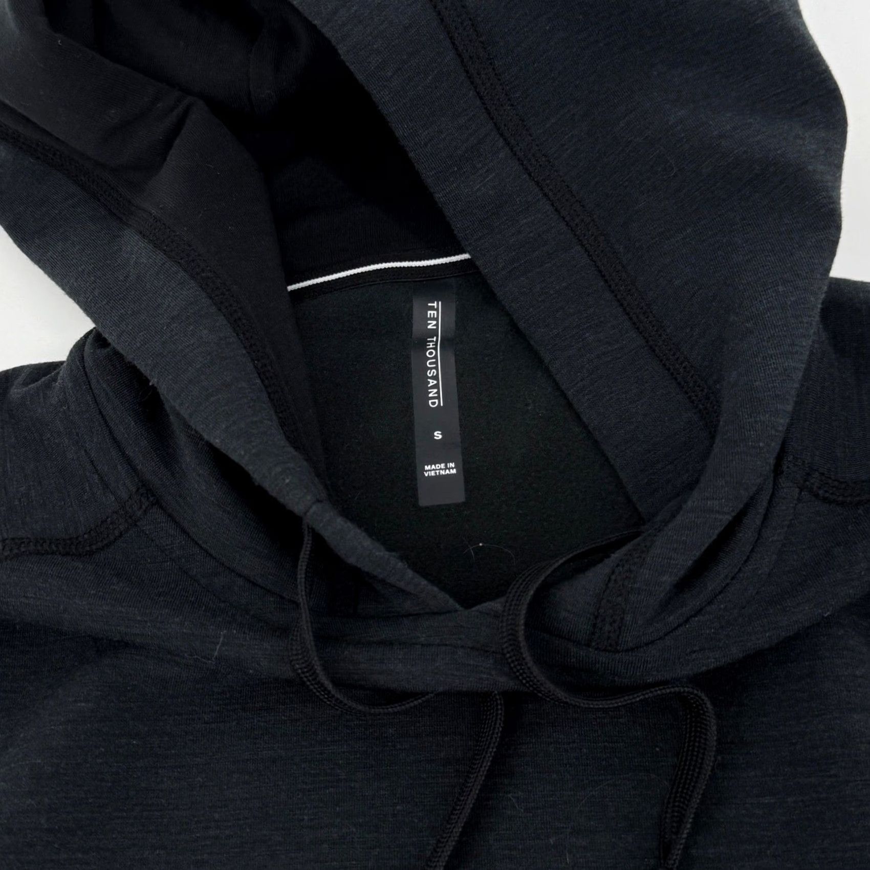 Ten Thousand Ten Thousand Merino Tech Hoodie Mens S Black TTKT017 Performance Sweatshirt Size US S / EU 44-46 / 1 - 3 Thumbnail