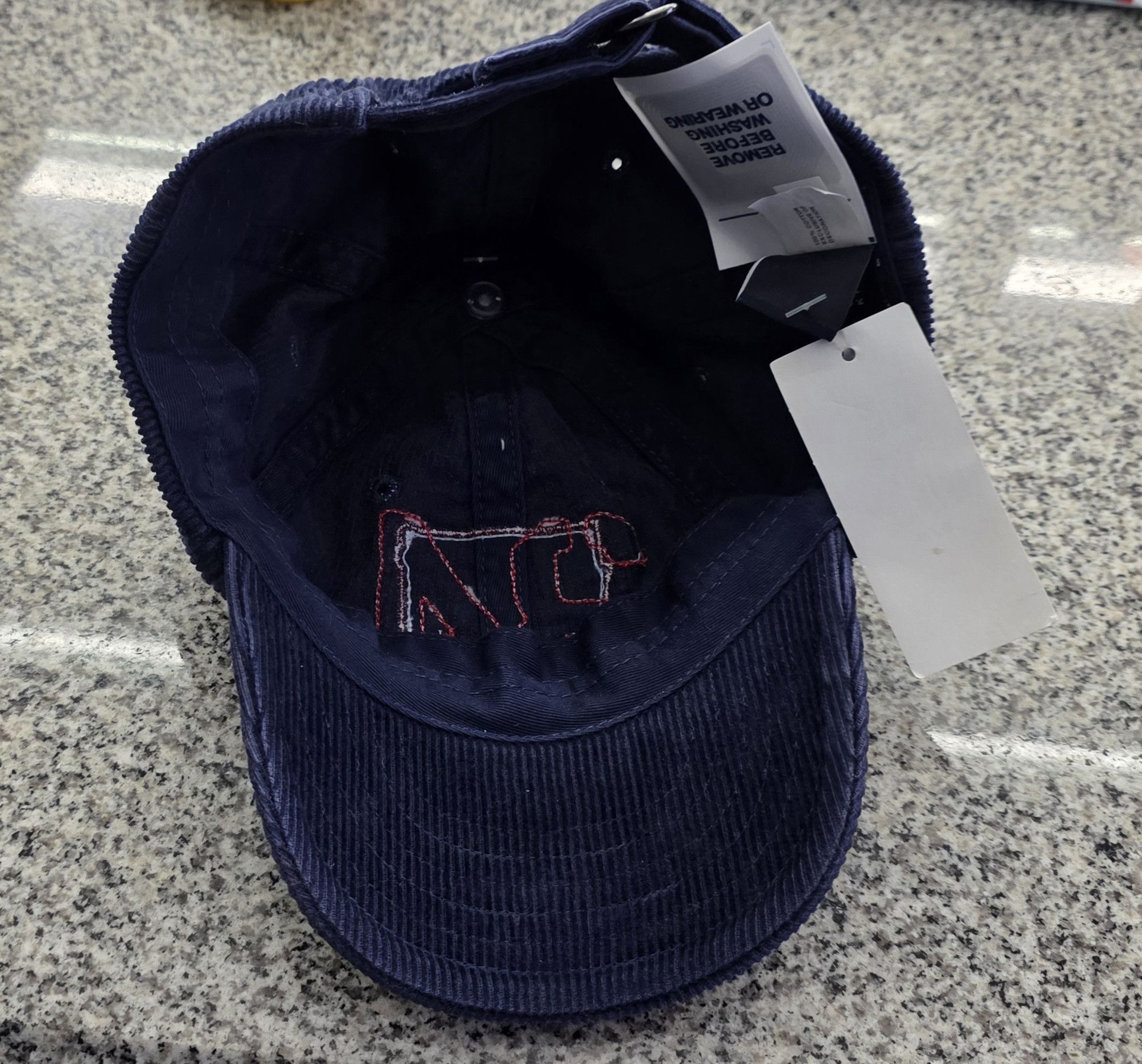 Gap NWT GAP Kids Velvet Blue Navy Athletic Baseball Cap Hat S/M Size ONE SIZE - 2 Thumbnail