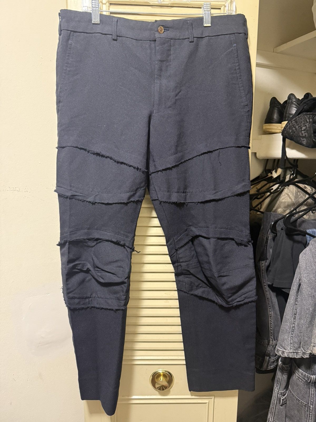 Comme des Garcons Comme Des Garcons Distressed Slacks Size US 34 / EU 50 - 1 Thumbnail