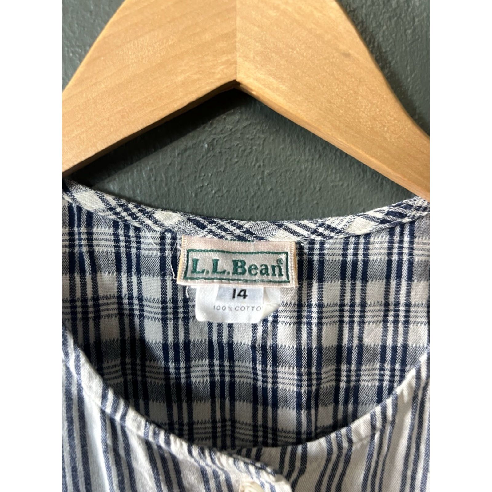 Vintage VINTAGE L.L. Bean Dress Womens 14 Blue Button Up Maxi Chambray Pockets Cottage Dress Size XL / US 12-14 / IT 48-50 - 3 Thumbnail