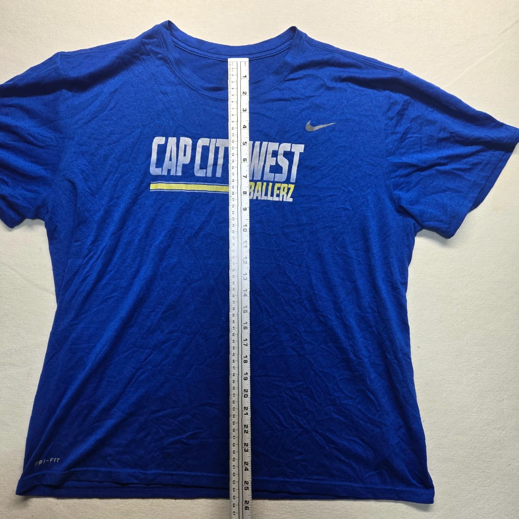 Nike Nike Cap City West Ballerz Tee T-Shirt Short Sleeve Adult Men's 2XL XXL Blue Size US XXL / EU 58 / 5 - 5 Thumbnail