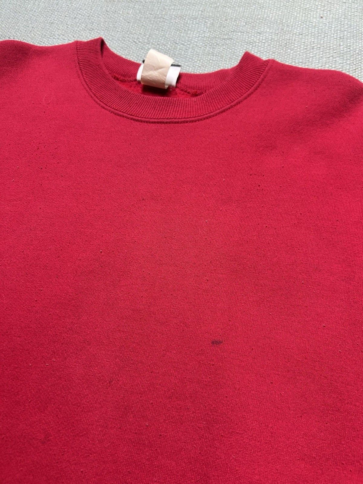 Vintage Vintage 90s sweatshirt Lee sturdy heavyweight blank red XL Size US XL / EU 56 / 4 - 4 Thumbnail