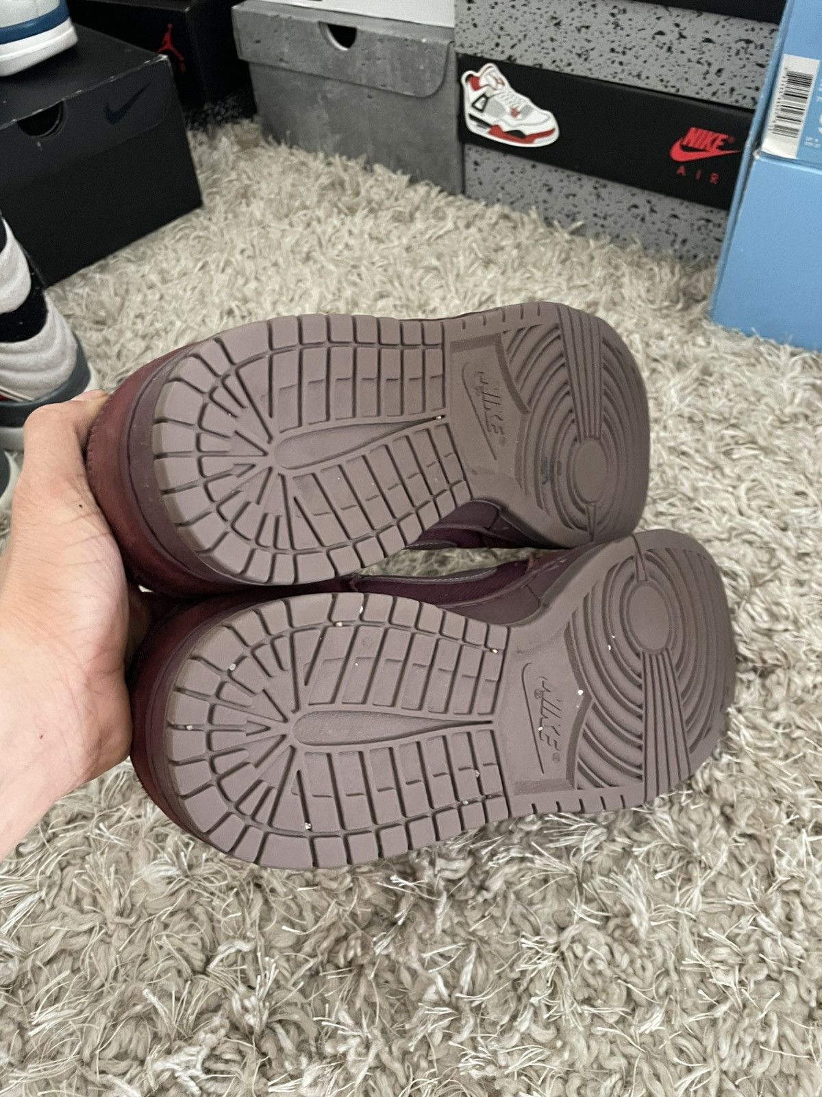 Nike Nike Dunk Low Premium Burgundy Crush Size US 11.5 / EU 44-45 - 9 Thumbnail