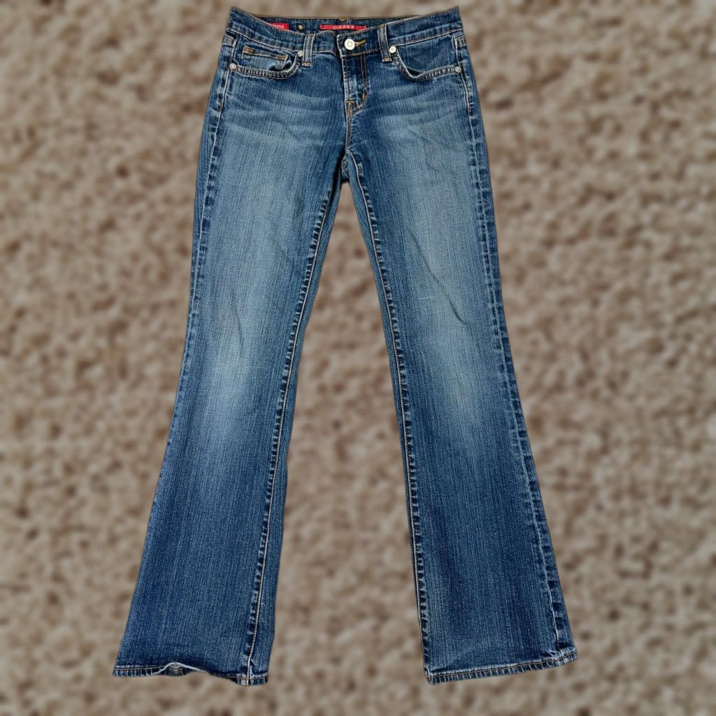 Vintage VIGOSS Jeans Women 5 Blue Denim Bootcut Medium Wash Western Womens Size 27" / US 4 / IT 40 - 1 Thumbnail