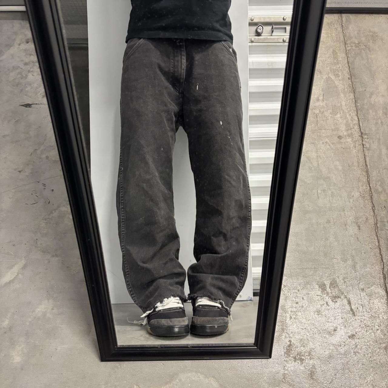 Vintage Crazy Vintage Y2K/2000s Grunge Faded Black Denim Jeans! 34x25 Size US 34 / EU 50 - 1 Thumbnail