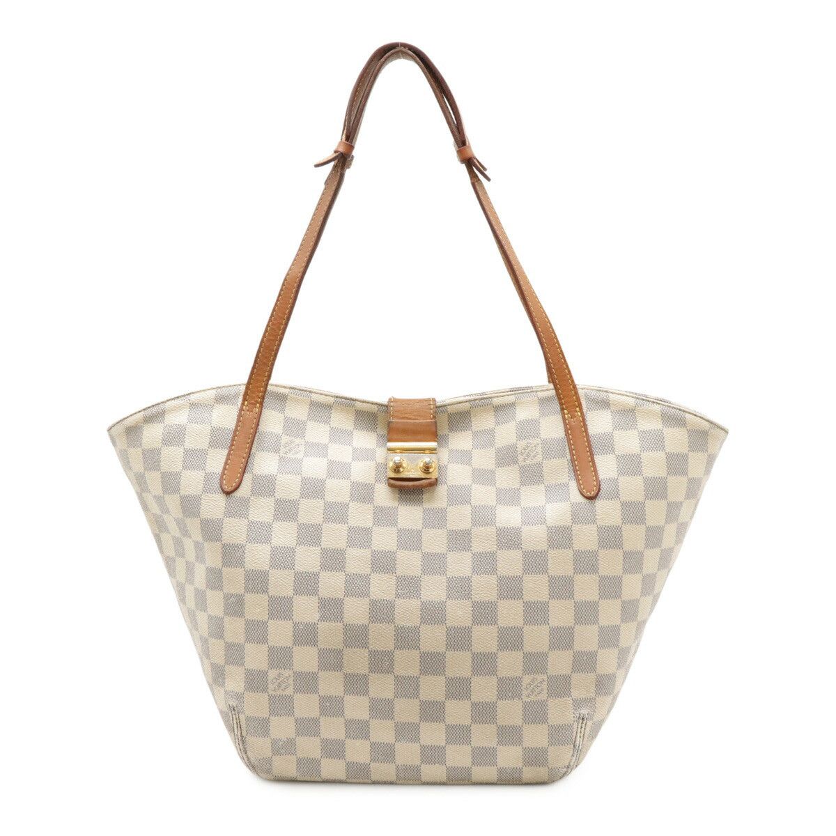 Louis Vuitton Louis Vuitton Salina Pm Damier Azur 2Way Bag Canvas Shoulder Bag N41208 in White, Women's