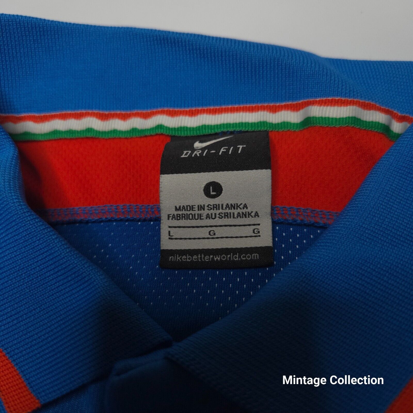 Nike NIKE SAHARA INDIA NATIONAL TEAM CRICKET BLUE POLO JERSEY L Size US L / EU 52-54 / 3 - 9 Thumbnail