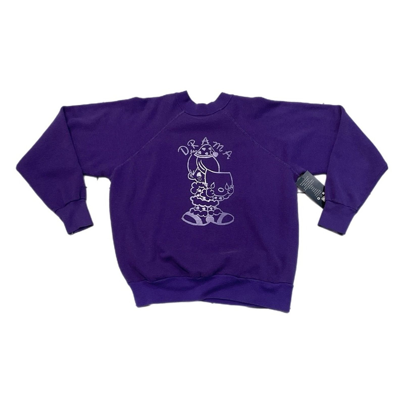 Vintage Vintage Purple Drama Sweater Size US L / EU 52-54 / 3 - 1 Thumbnail