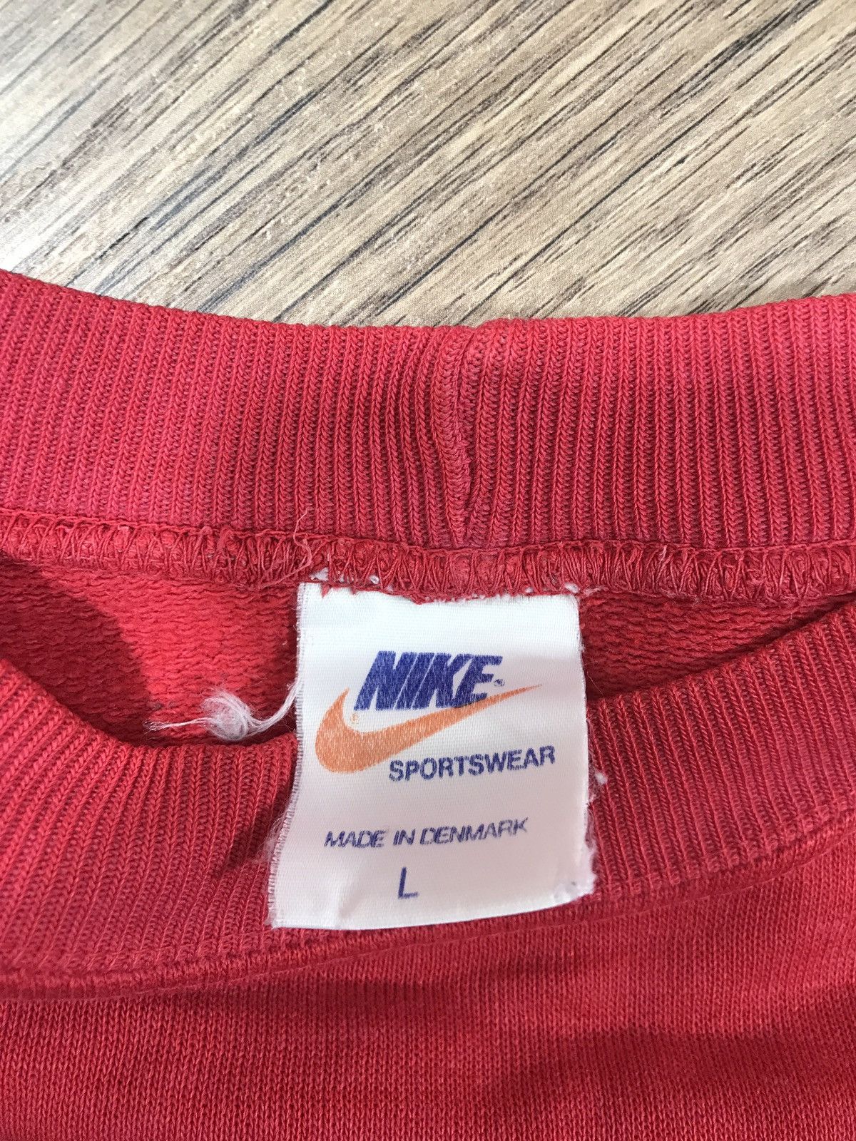 Nike × Vintage Nike Vintage Big Logo Sweatshirt 90s Size US L / EU 52-54 / 3 - 4 Thumbnail