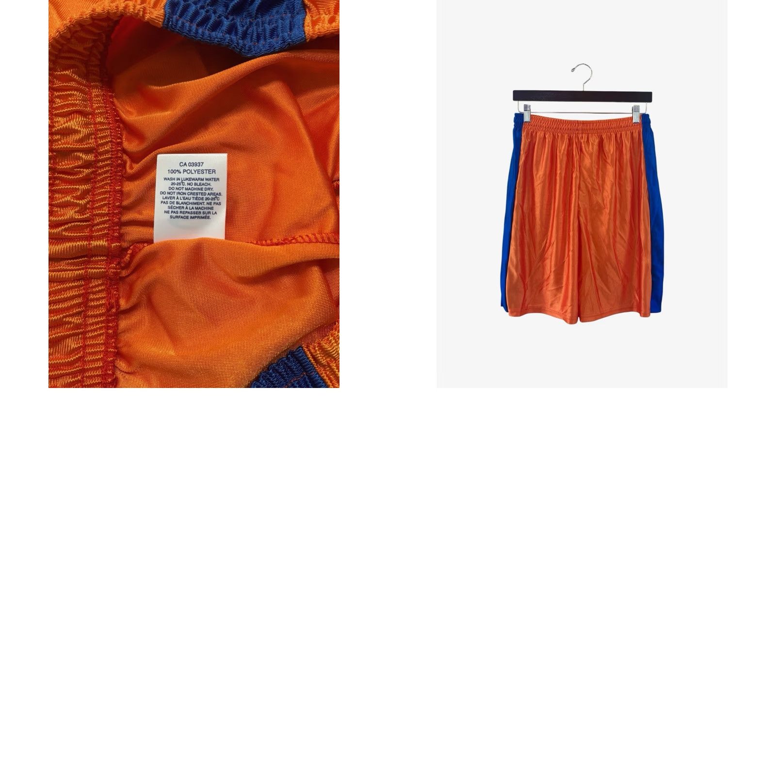 Vintage VINTAGE Saxon Dazzle Basketball Shorts Mens M Orange 90s Canada Size US 31 - 8 Thumbnail