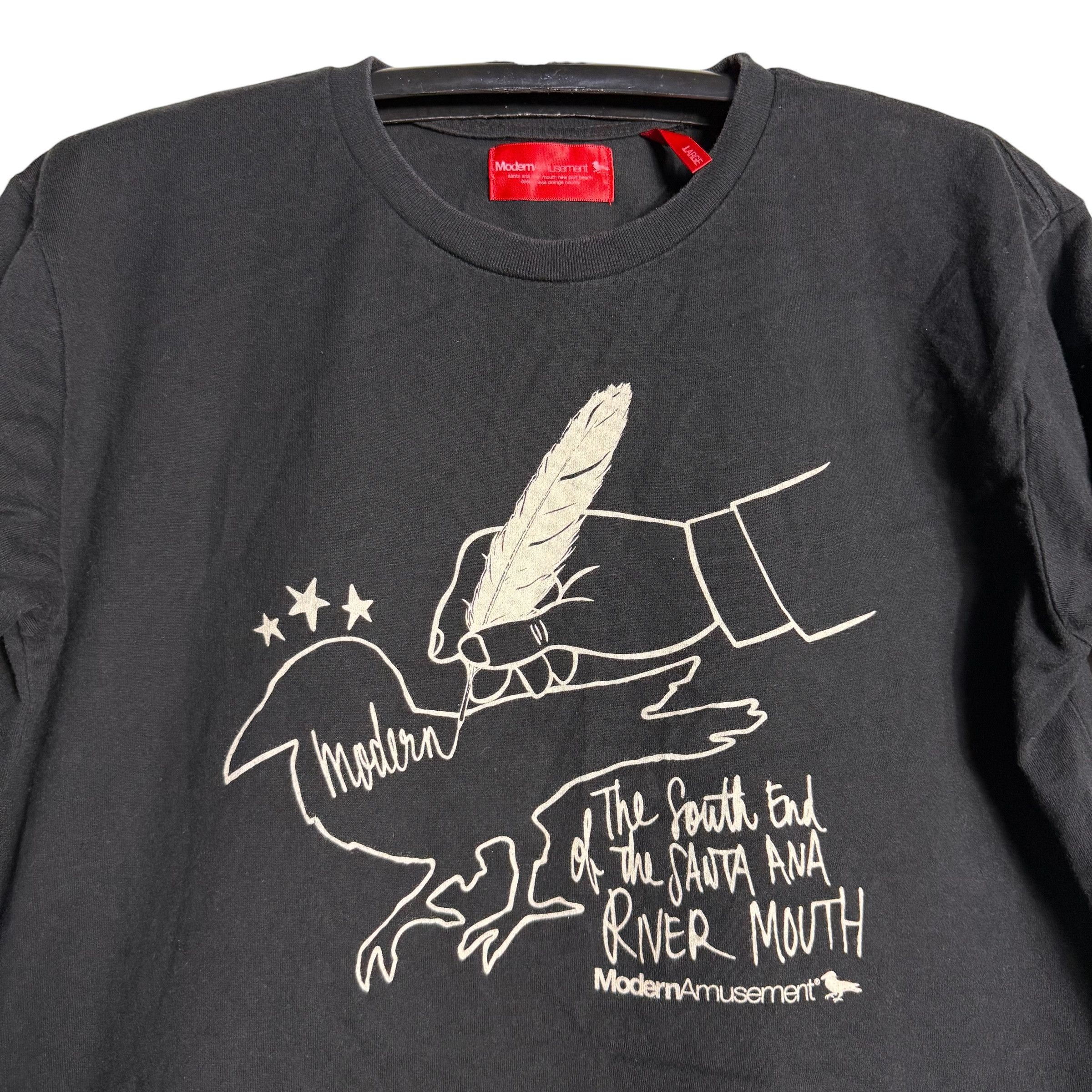 Modern Amusement 🔥RARE🔥Vintage Modern Amusement Spellout T-shirt Size US L / EU 52-54 / 3 - 2 Thumbnail
