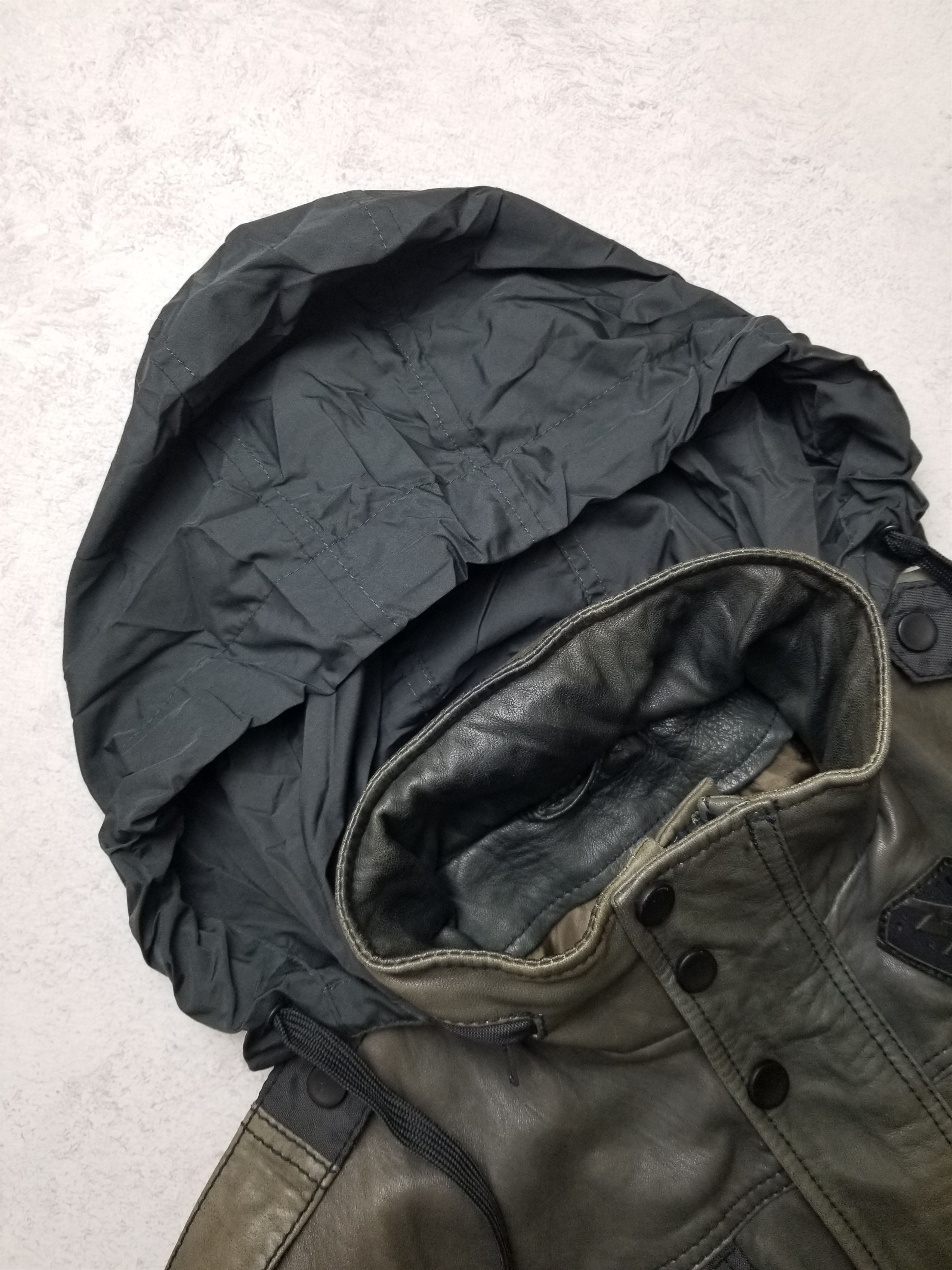 Diesel Diesel 100% Lamb Leather Biker Moto Style Hoodie Jacket Size US L / EU 52-54 / 3 - 12 Thumbnail