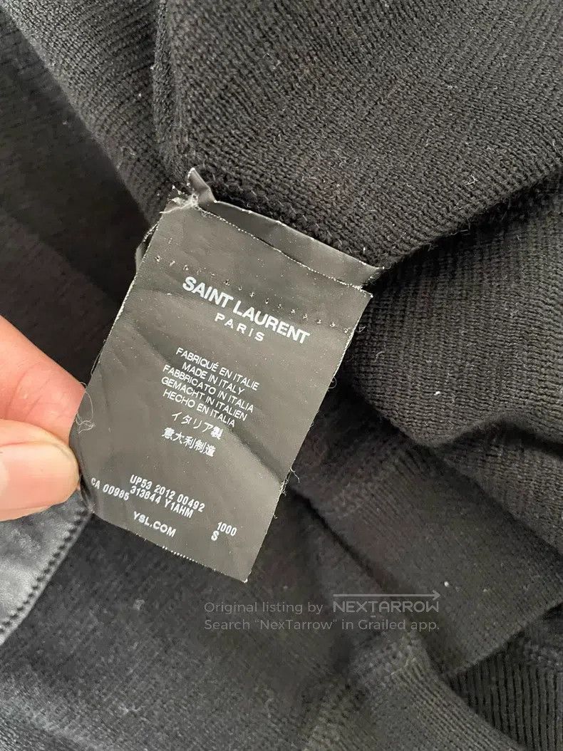 Saint Laurent Paris Saint Laurent Paris Patchwork leather zipper hooded cardig Size US S / EU 44-46 / 1 - 7 Thumbnail