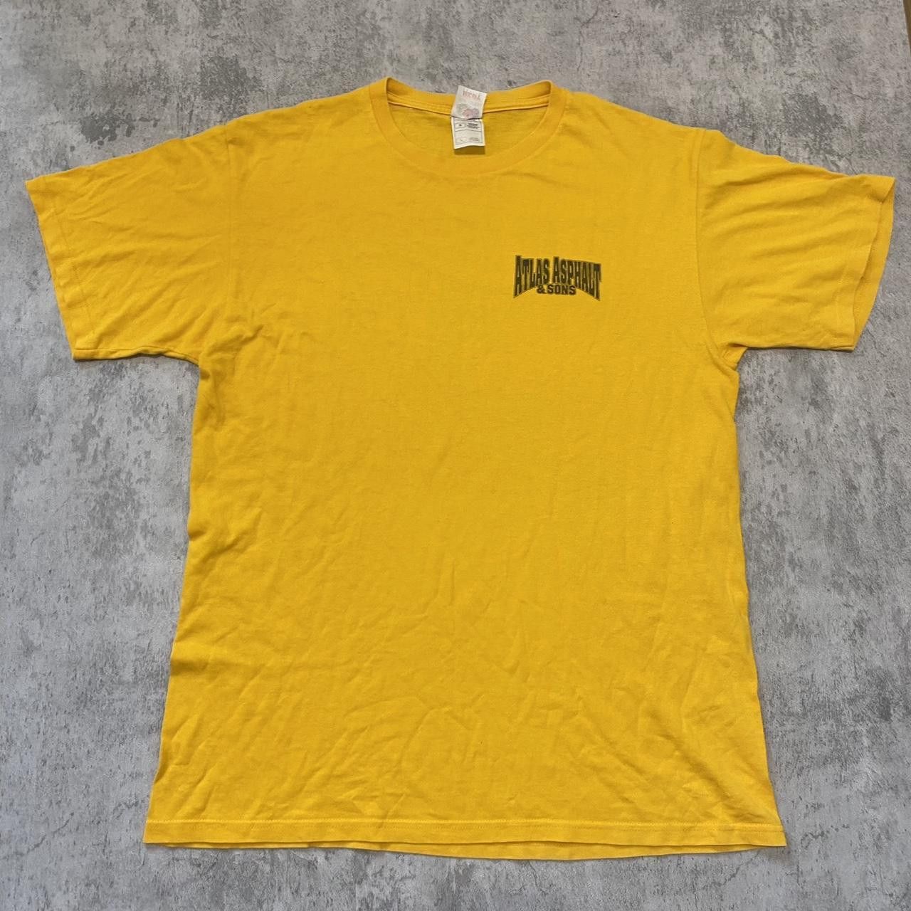 Fruit Of The Loom Yellow Atlas Asphalt & Sons truck tee truckwear Size US L / EU 52-54 / 3 - 2 Thumbnail