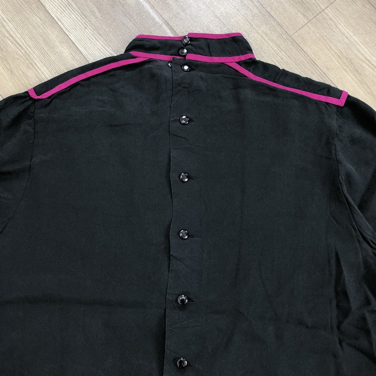 Balenciaga × Vintage Vintage Balenciaga Paris Kimono Style Back Button Up Luxury Size M / US 6-8 / IT 42-44 - 12 Thumbnail