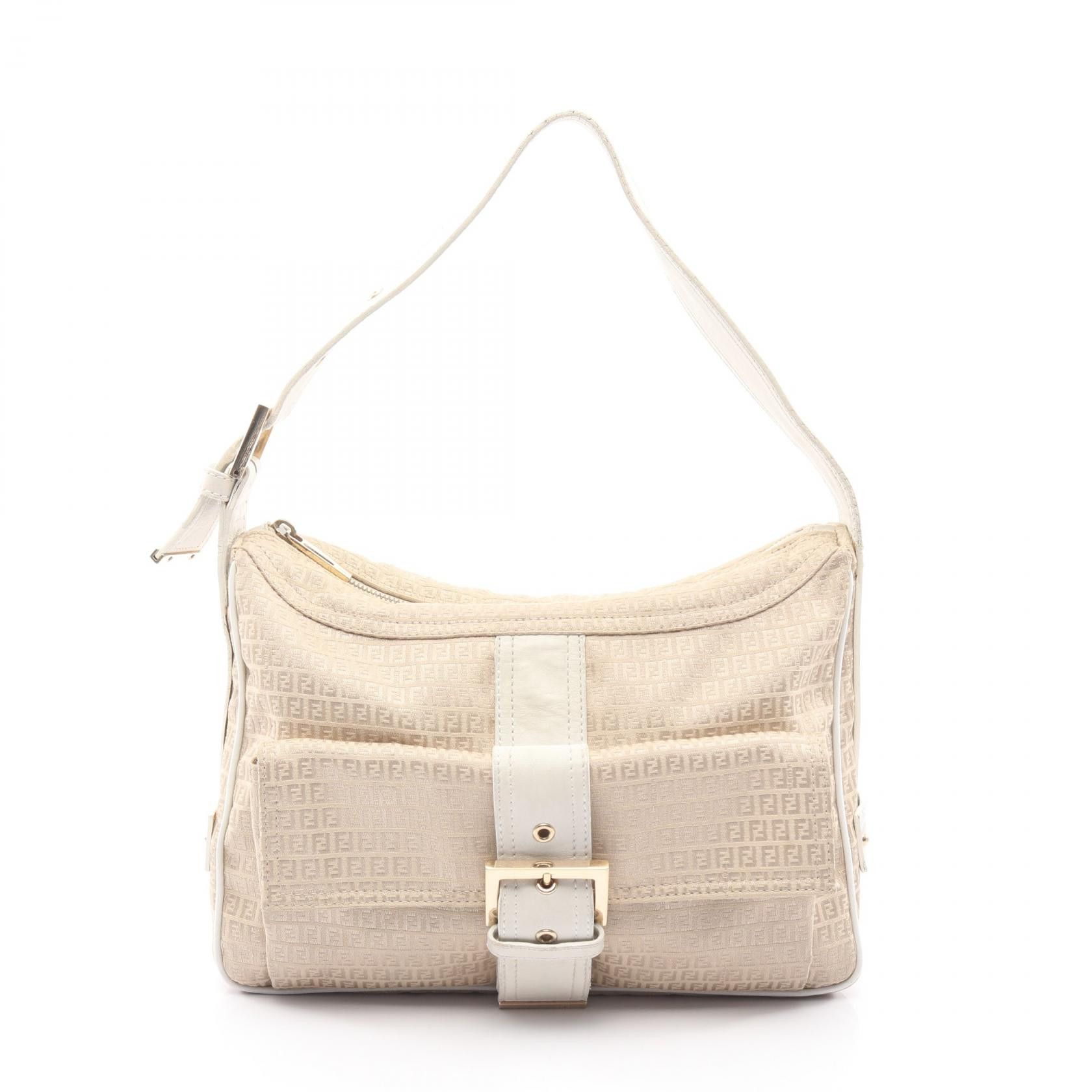 Fendi Fendi Fendi MicroFF Canvas Leather Shoulder Bag Leather Shoulder Bag DUTY FREE for USA Size ONE SIZE - 1 Thumbnail