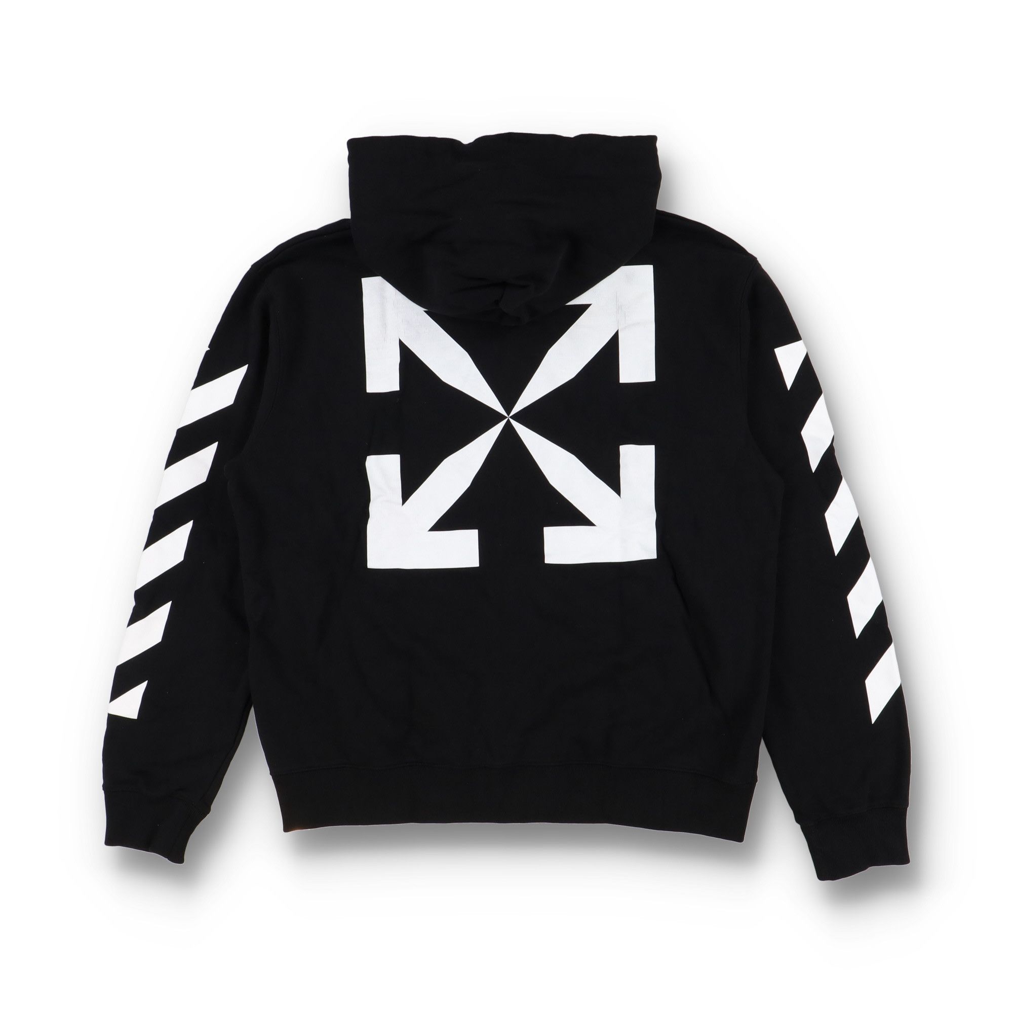 Off-White Black Diagonals Arrows Zip Hoodie Size US XXL / EU 58 / 5 - 1 Thumbnail