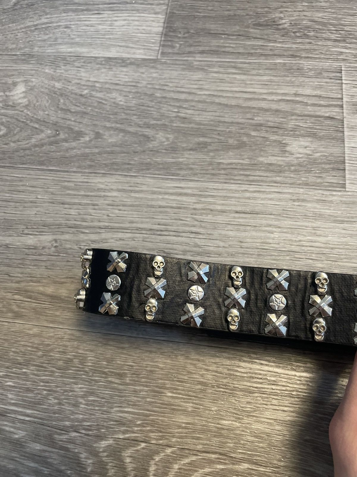 Japanese Brand Vintage Skulls Studded Punk Belt Y2K Size ONE SIZE - 9 Thumbnail