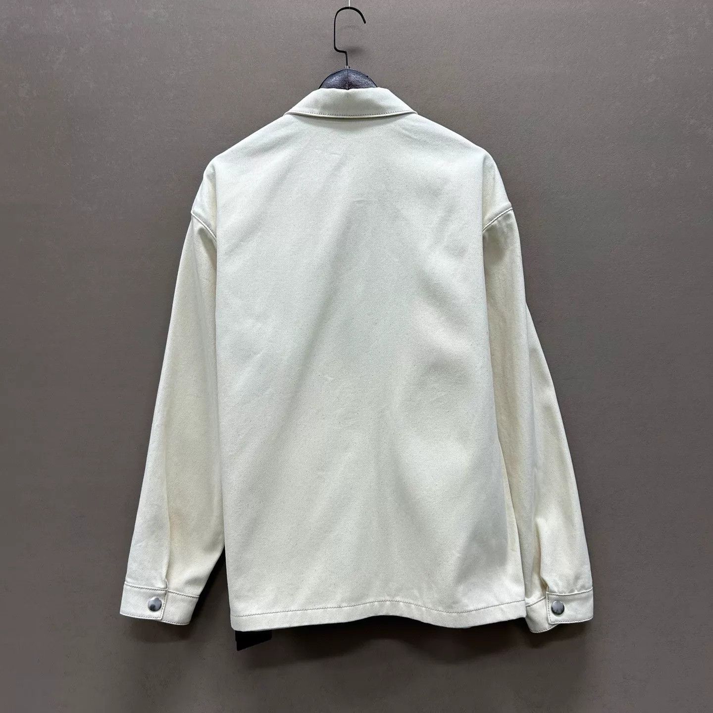 Prada Prada 25 Distressed Triangle Logo Denim Jacket L Size US L / EU 52-54 / 3 - 2 Thumbnail
