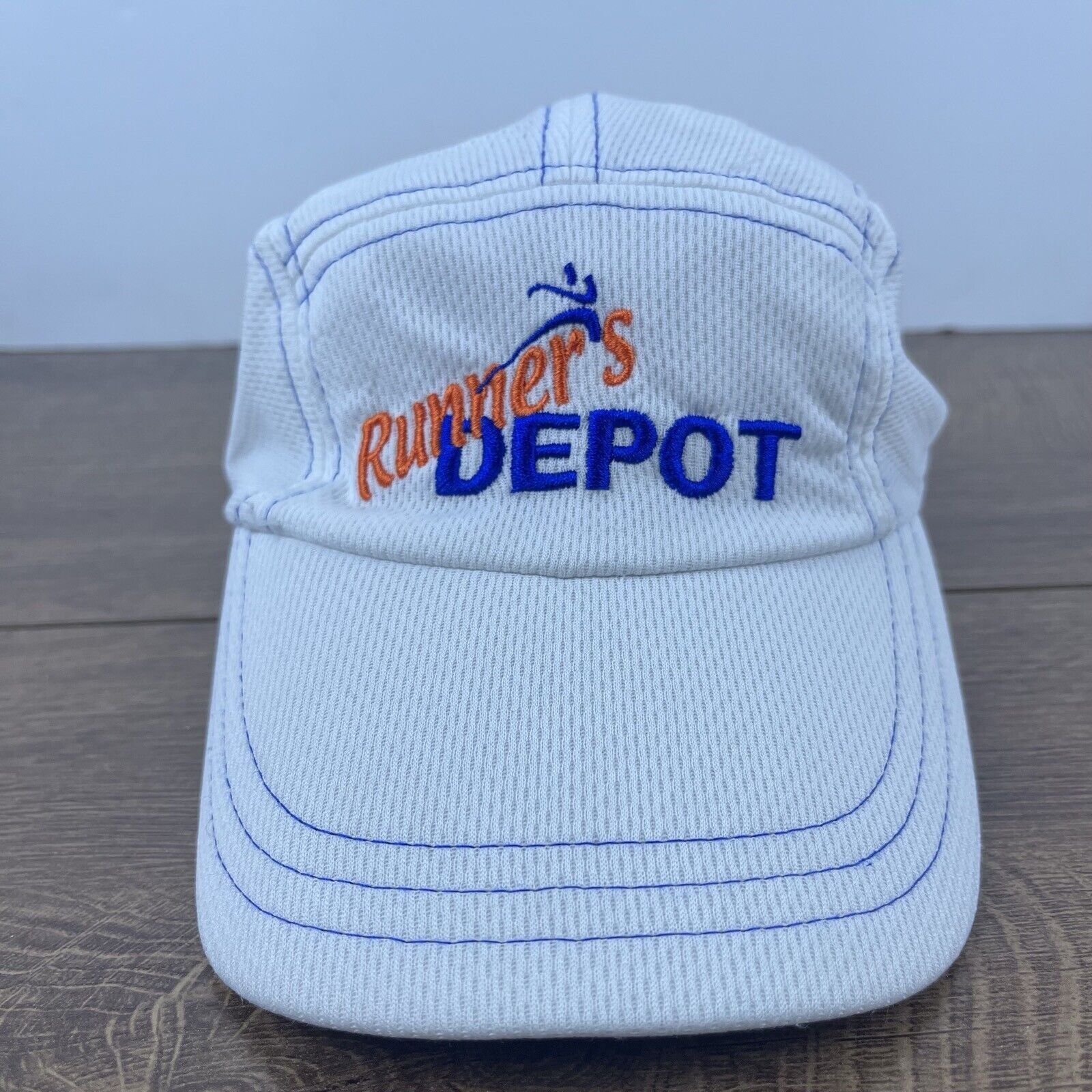 Other Runners Depot Hat Running Hat White Adjustable Hat White Adu Size ONE SIZE - 1 Thumbnail
