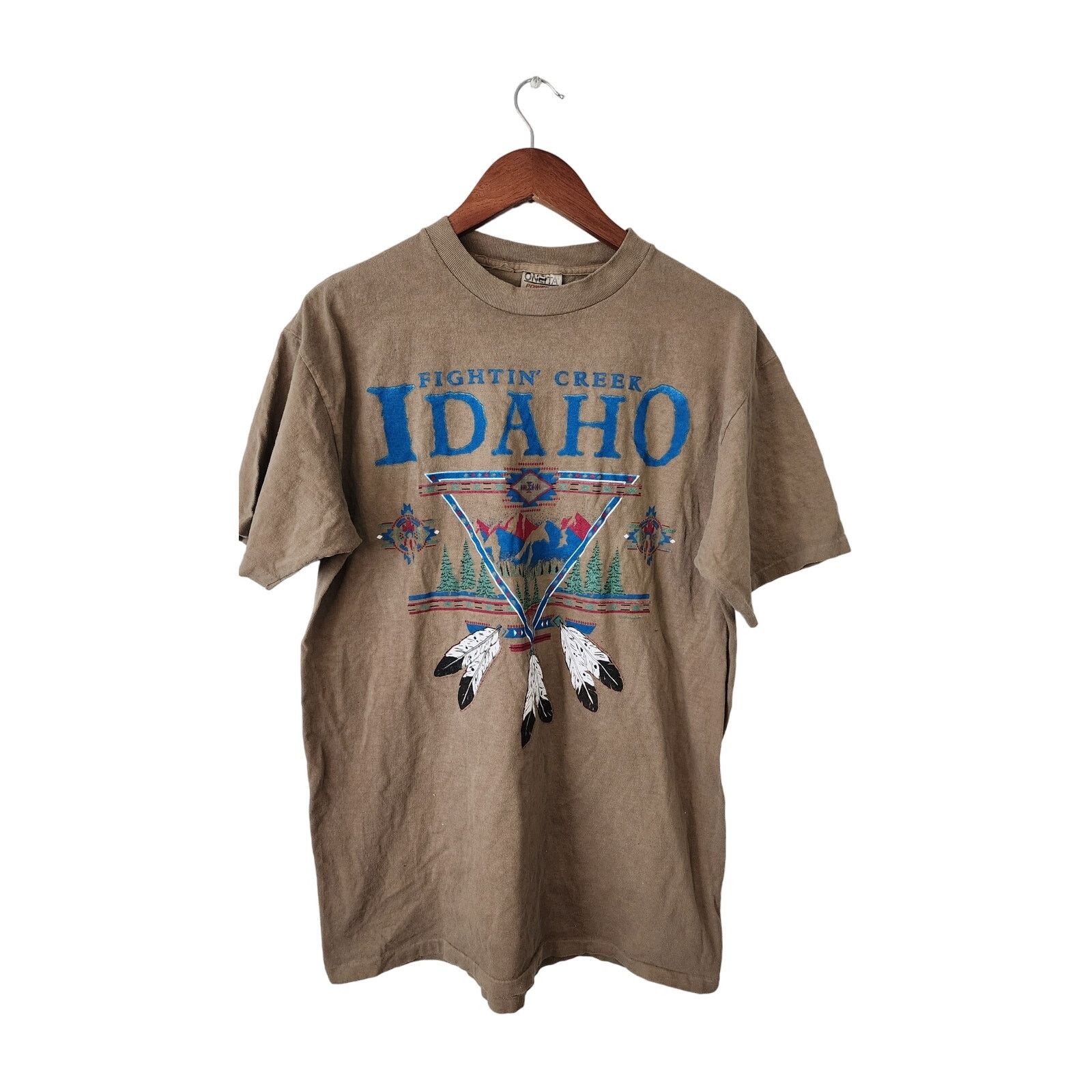 Vintage Vintage Idado Shirt Onieta Fightin Creek Nature ID Tee 90s L Size US L / EU 52-54 / 3 - 1 Thumbnail