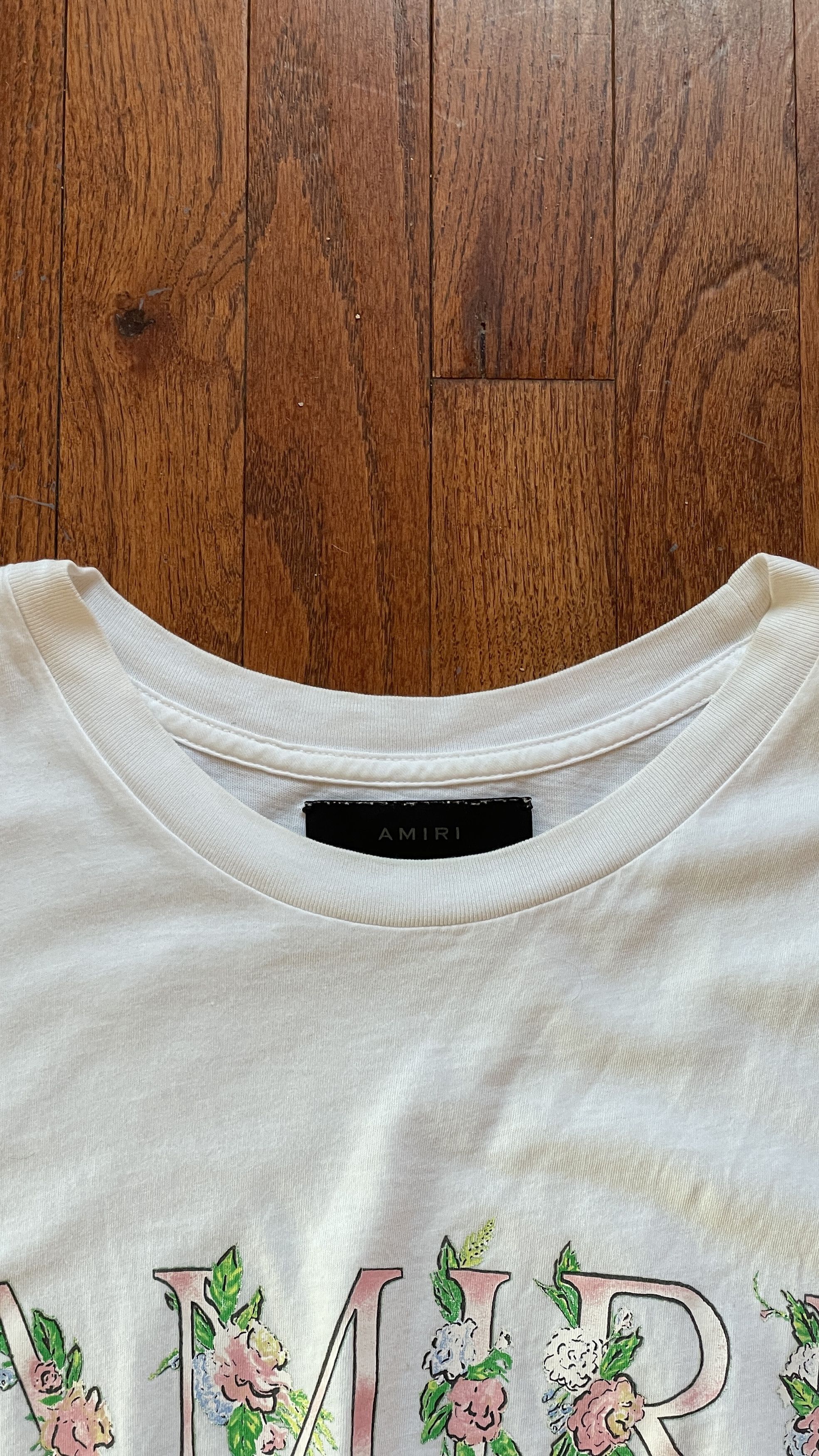 Amiri Floral Logo t-shirt Size US XL / EU 56 / 4 - 3 Thumbnail
