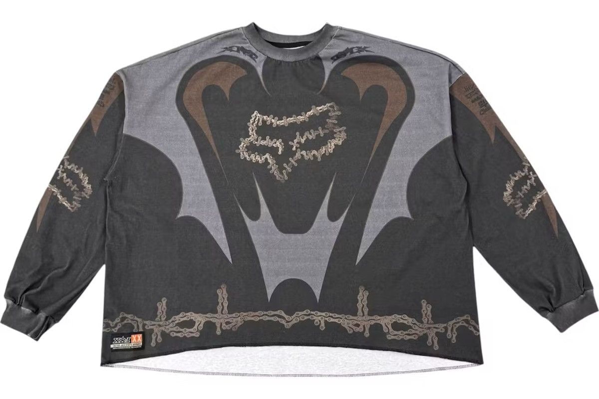 Fox Racing × Travis Scott TRAVIS SCOTT x FOX RACING II JERSEY LONG SLEEVE COLLAB RARE Size US L / EU 52-54 / 3 - 5 Thumbnail