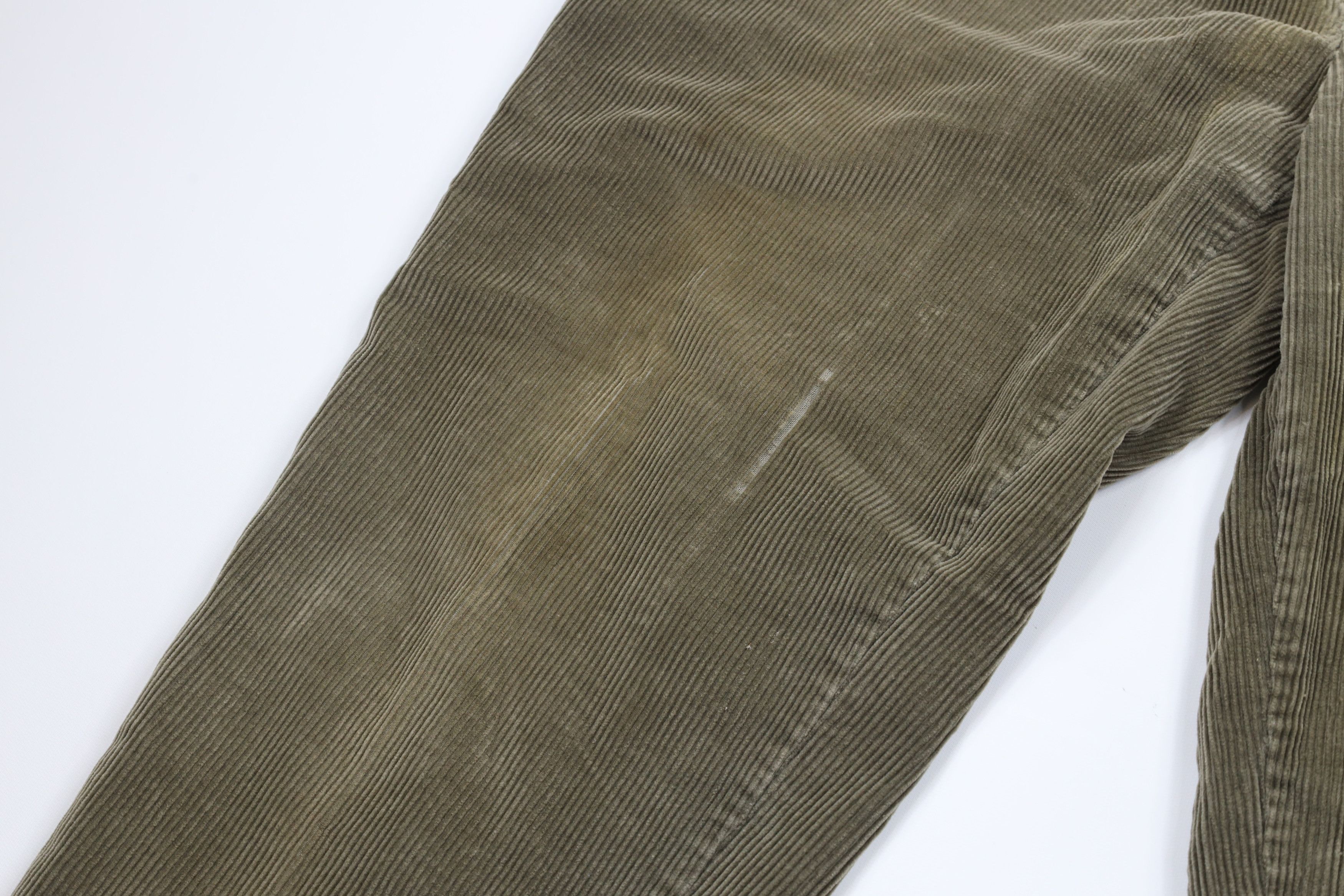 Vintage Vintage 90s Streetwear Wide Leg Corduroy Chino Pants Green Size US 40 / EU 56 - 5 Thumbnail
