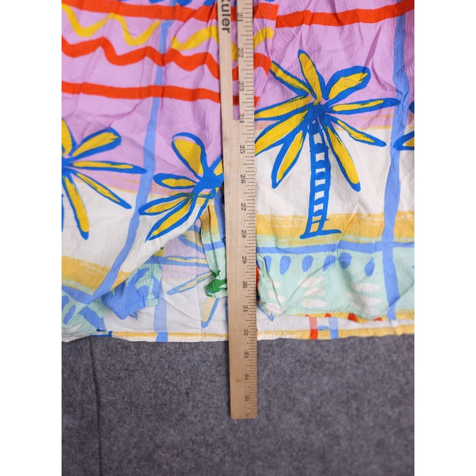 Jams World Jams World Maxi Skirt Women's L Long Floral Abstract Tie Multicolor Rayon Casual Summer Spring Tie Closure Machine Washable Womens Regular Skirt Size 36" / US 14 / IT 50 - 6 Thumbnail