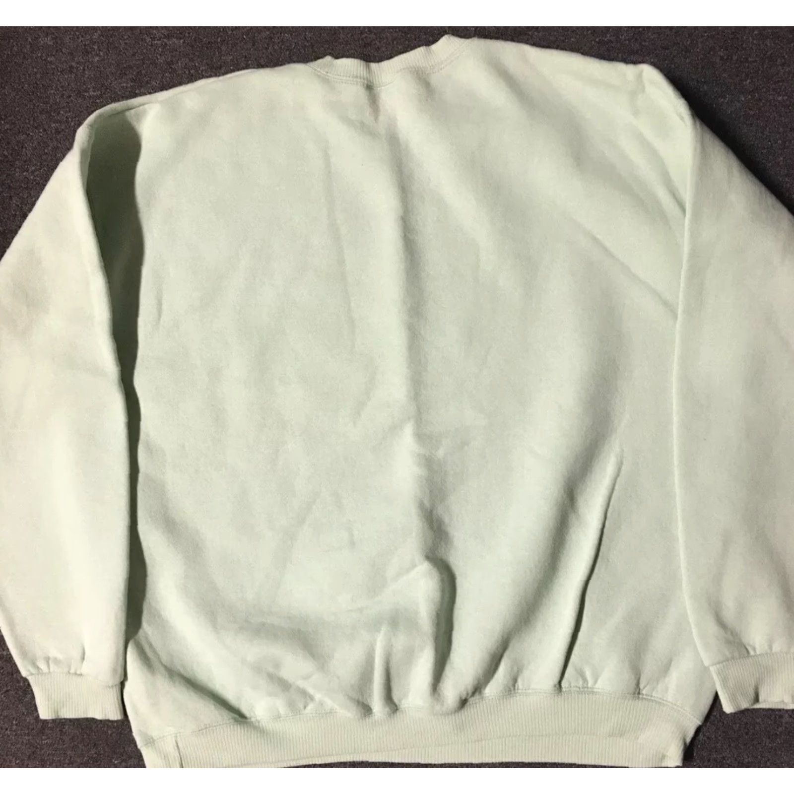 Vintage VINTAGE 90s Flowers Sweatshirt XL Green USA Nature Grunge Retro Vaporwave 80s Art Crewneck Mens Size US XL / EU 56 / 4 - 6 Thumbnail