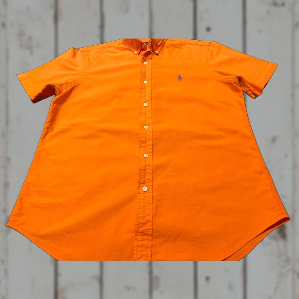 Ralph Lauren Ralph Lauren Mens Orange Color Short Sleeve Button-Up Shirt M Spring Casual Professional Colorful Short Sleeve Button-Up Shirt Mens Size US M / EU 48-50 / 2 - 1 Thumbnail