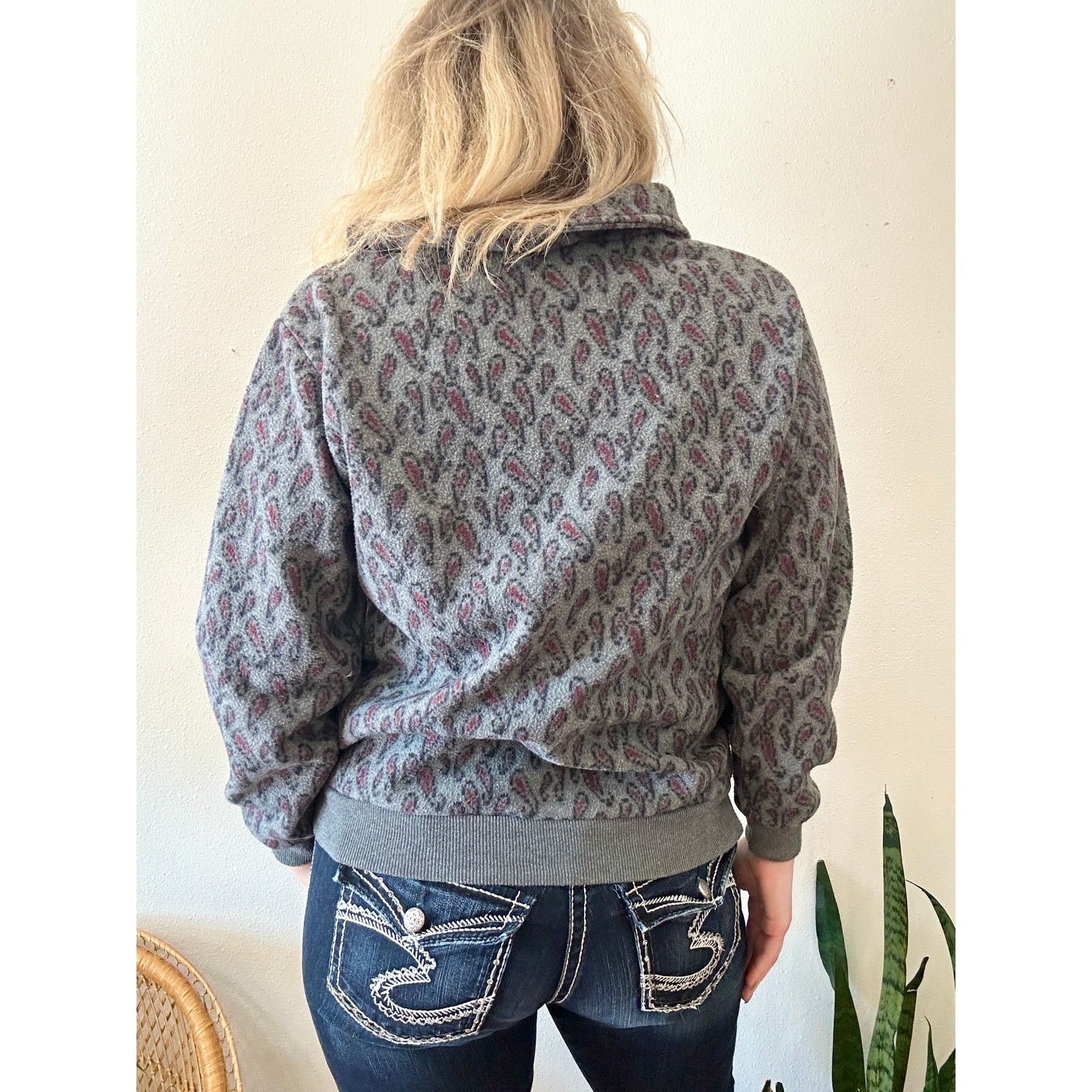 Other Vintage 90s Paisley Fleece Half Zip Size US M / EU 48-50 / 2 - 2 Thumbnail