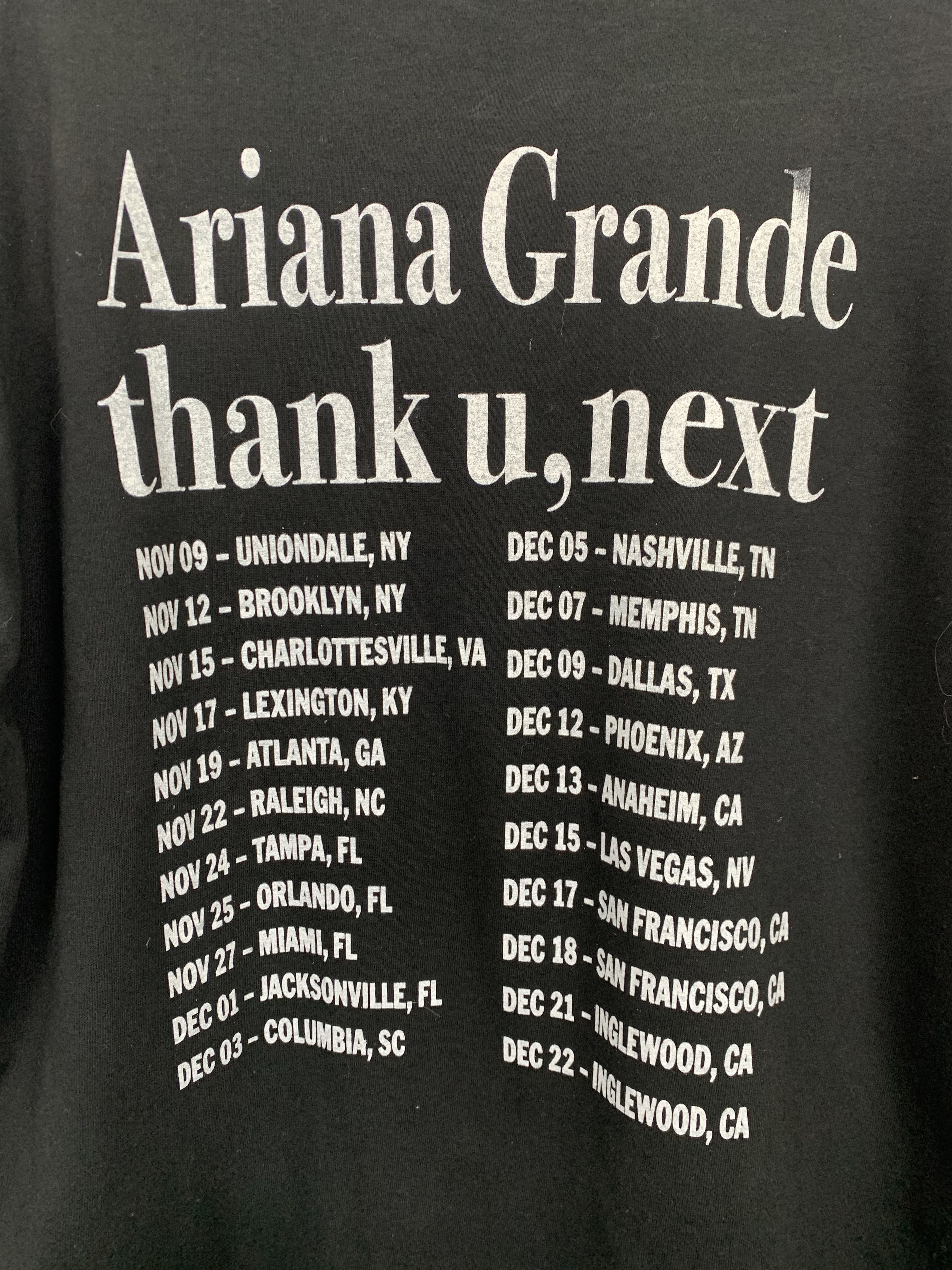 Vintage Vintage Ariana Grande Tour Thank U Long Sleeve Tee TA0137 Size US XL / EU 56 / 4 - 6 Thumbnail